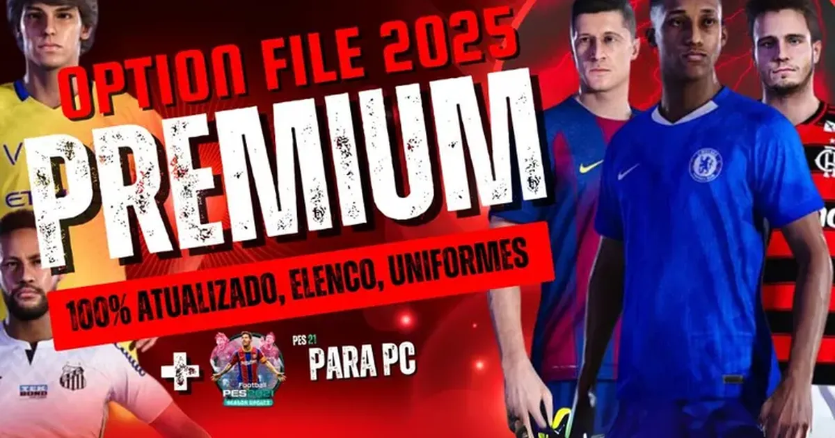 Pes 21 + Option File 2026 PC + Instalação Completa Anydesk