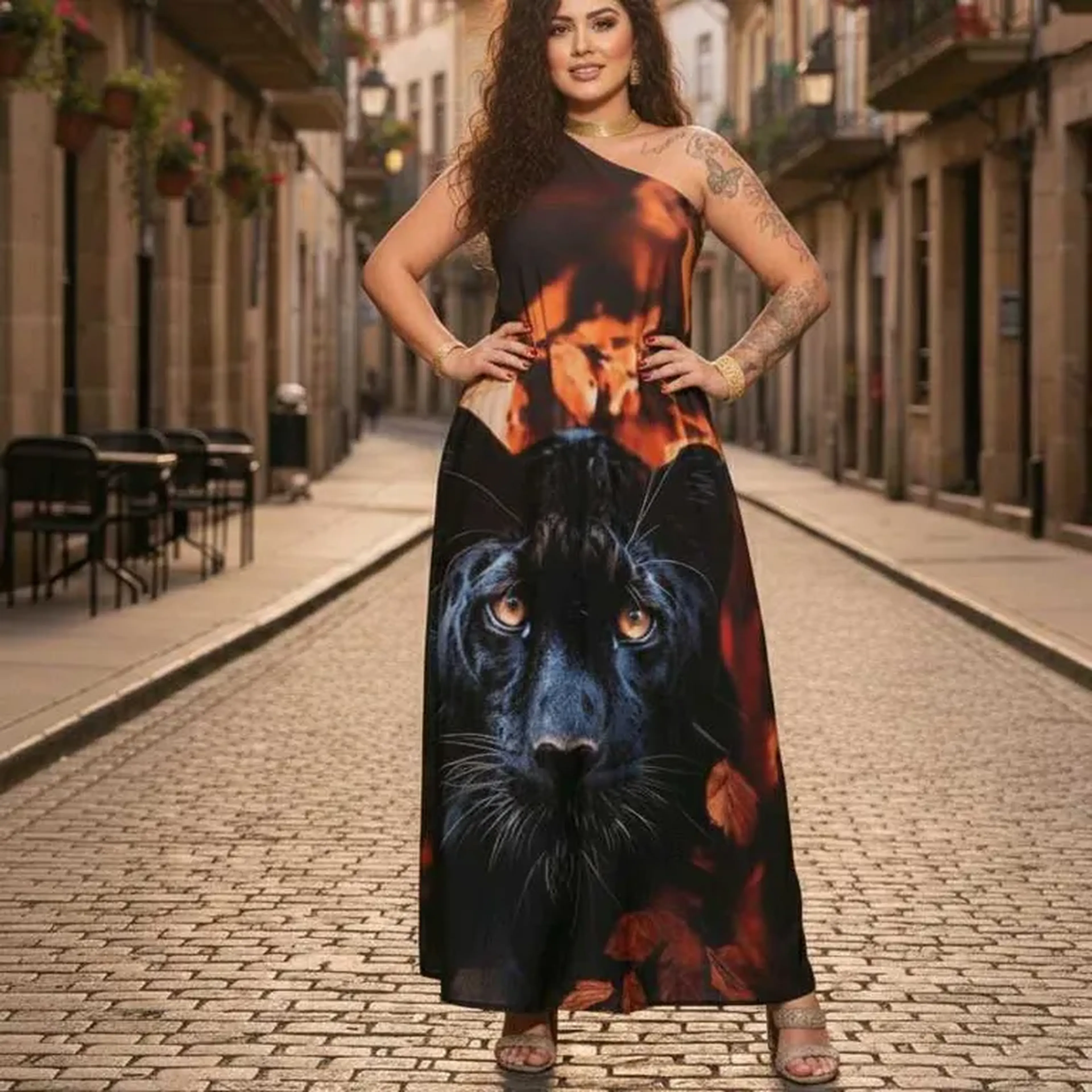 Vestido Pantera Negra imagem