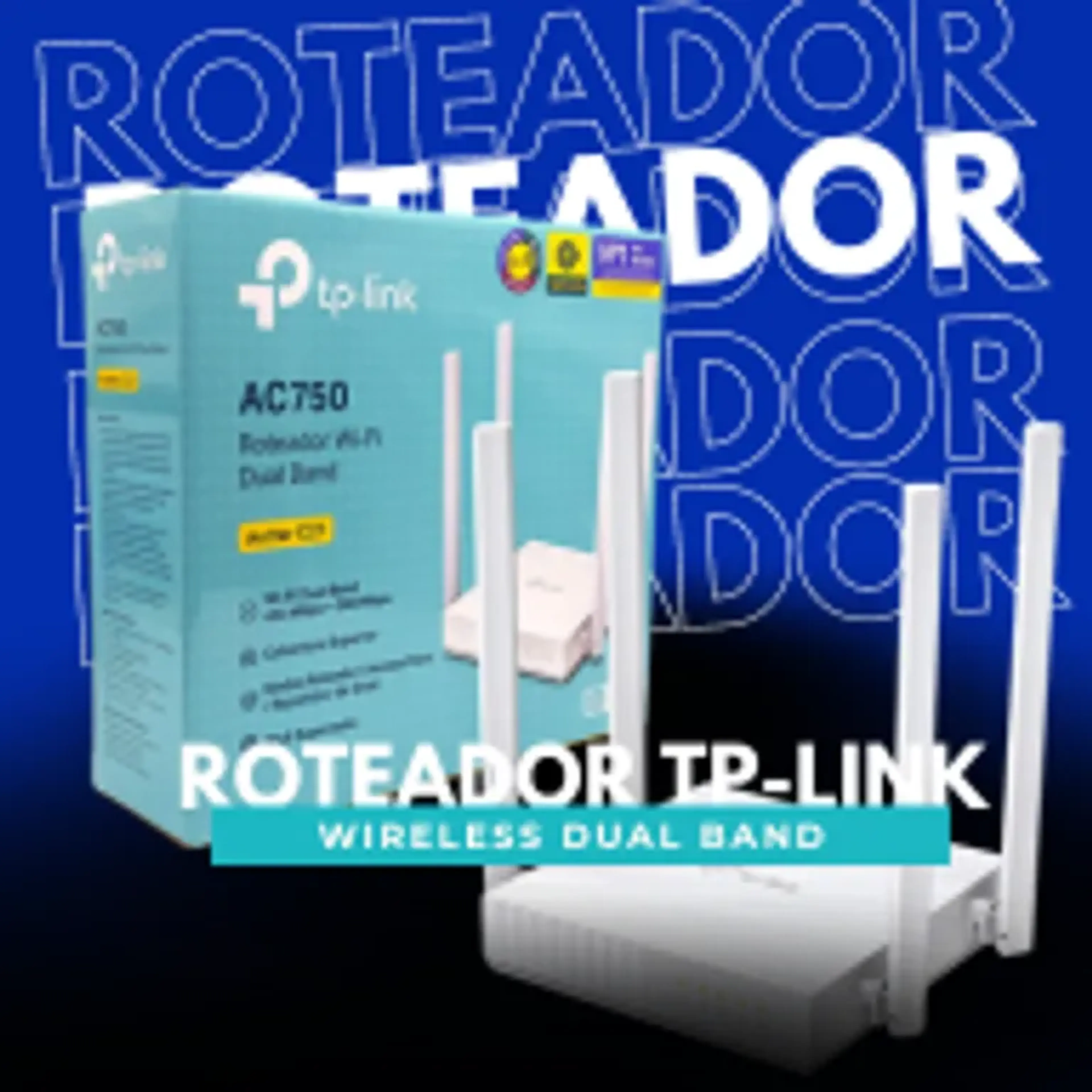 Roteador Wireless TP-Link Archer C21 AC750 Dualban imagem