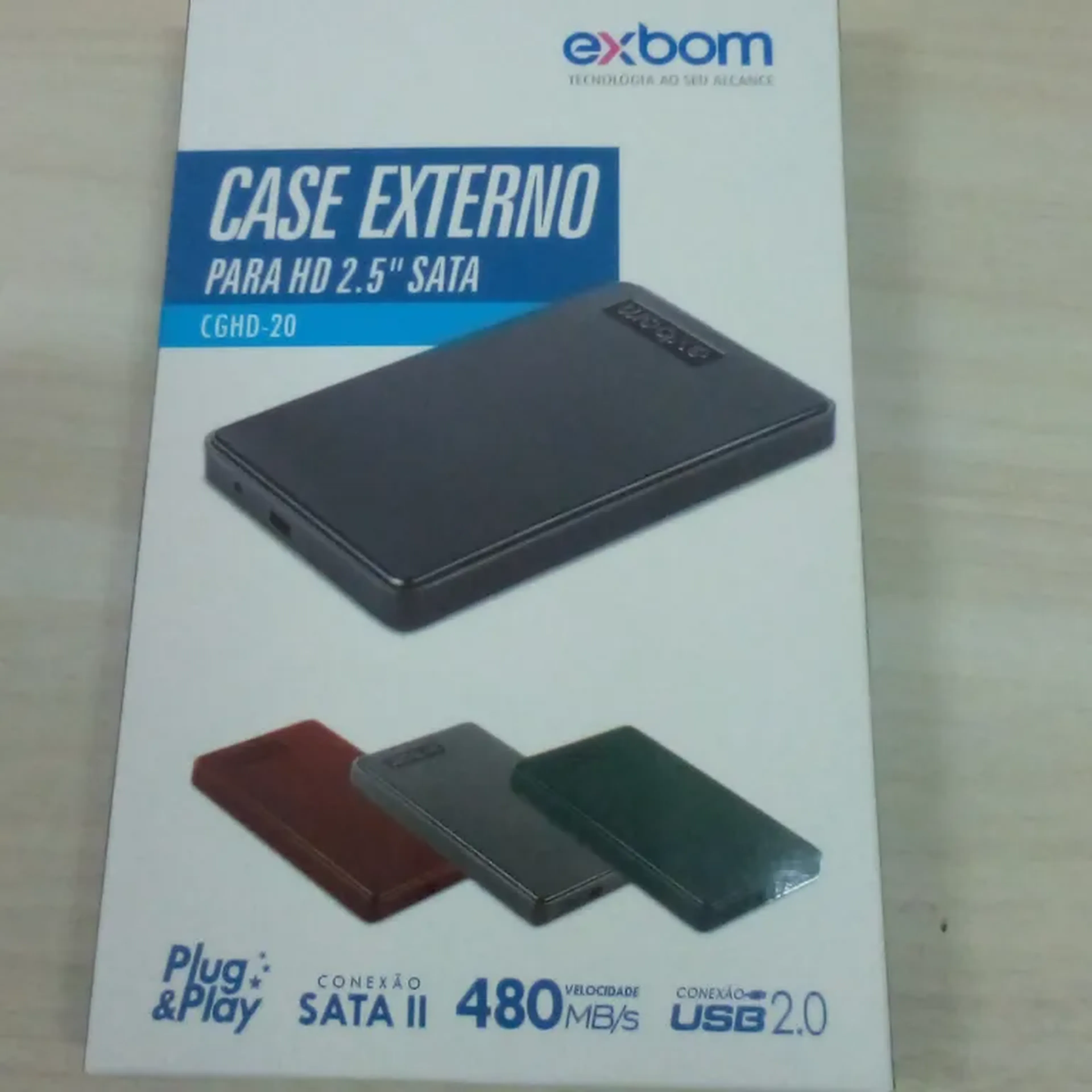Case HD externo USH 20 Exbom imagem