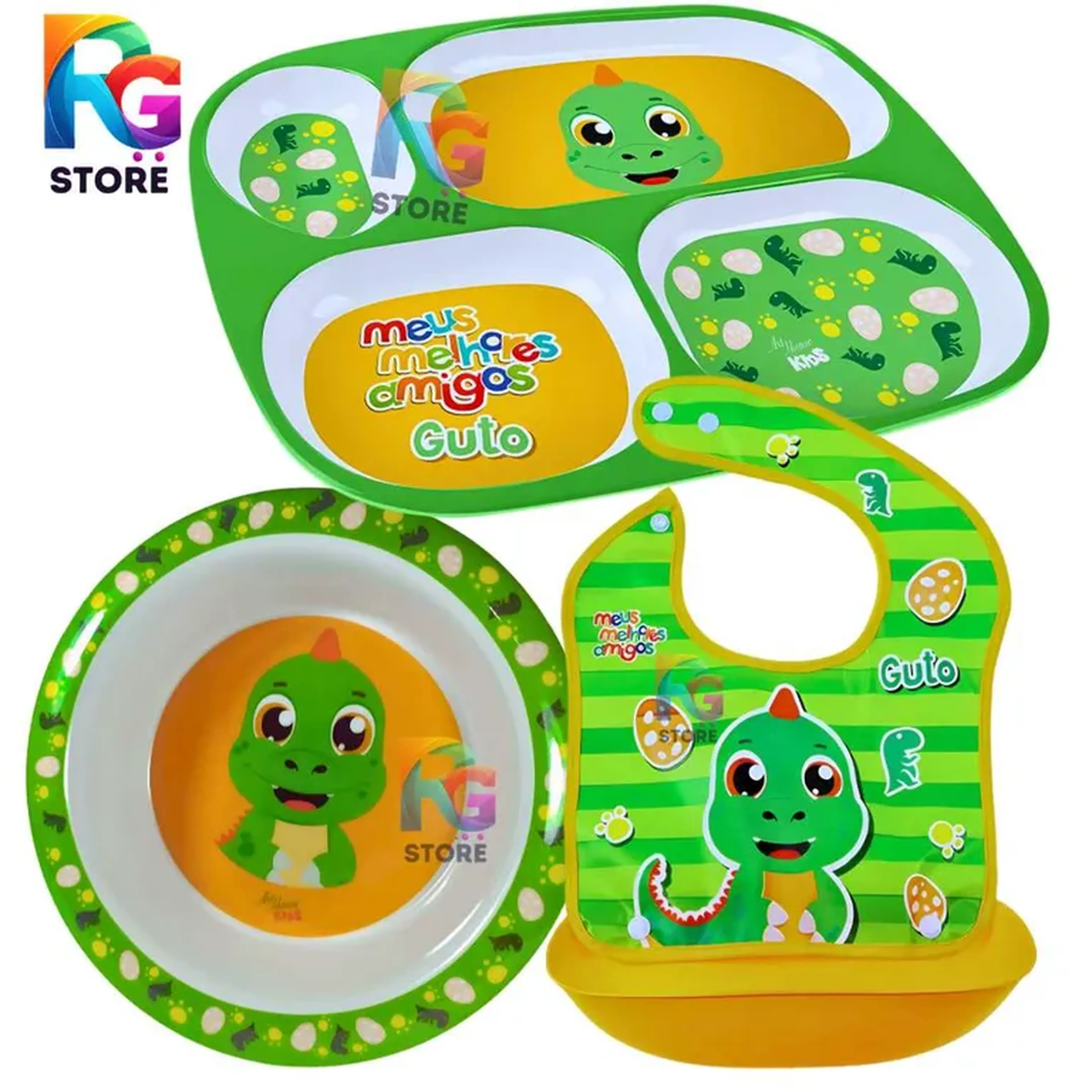 Conjunto Dino de Introdução Alimentar imagem