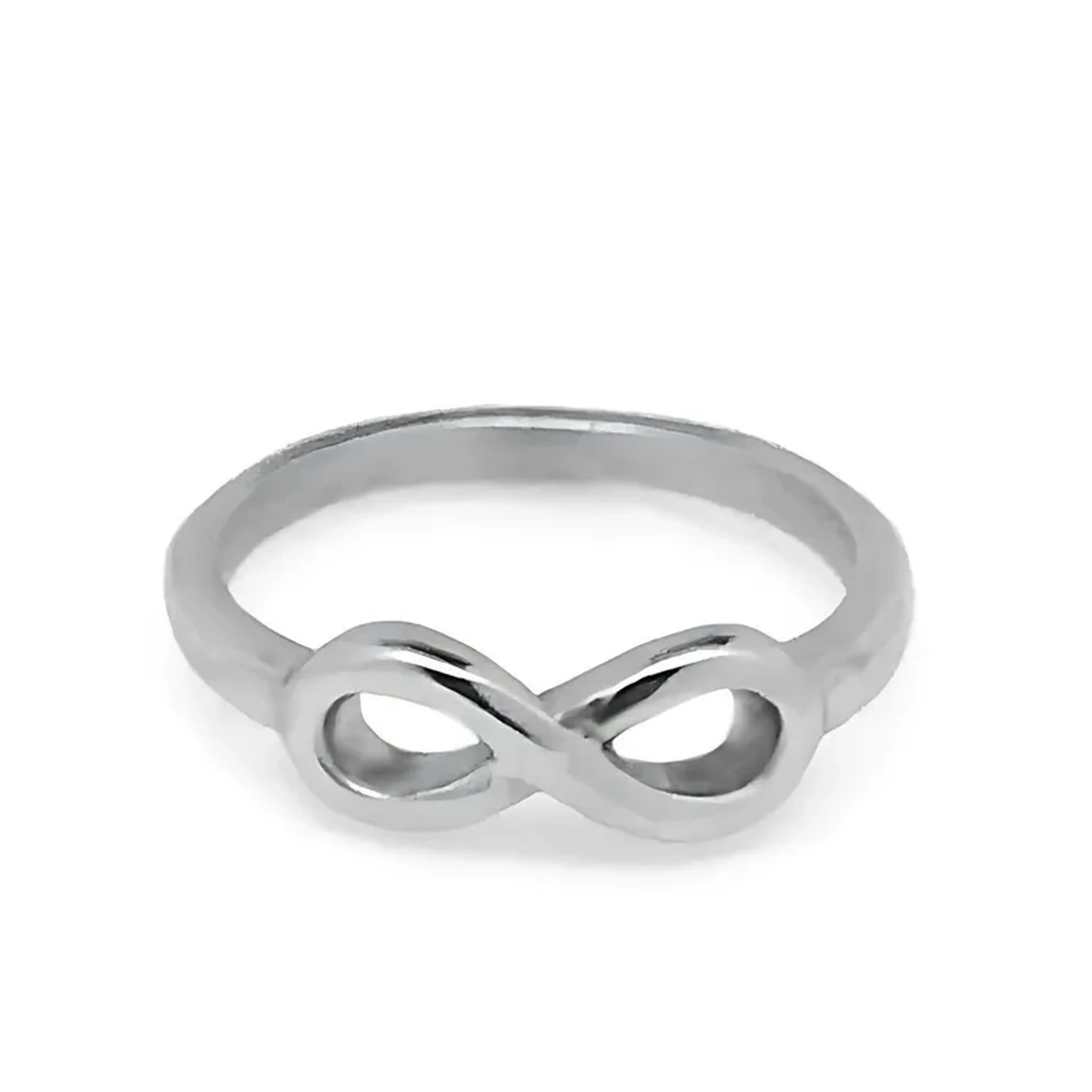 Anel de Prata 925 com Símbolo do Infinito: Um Elo de Amor Eterno imagem