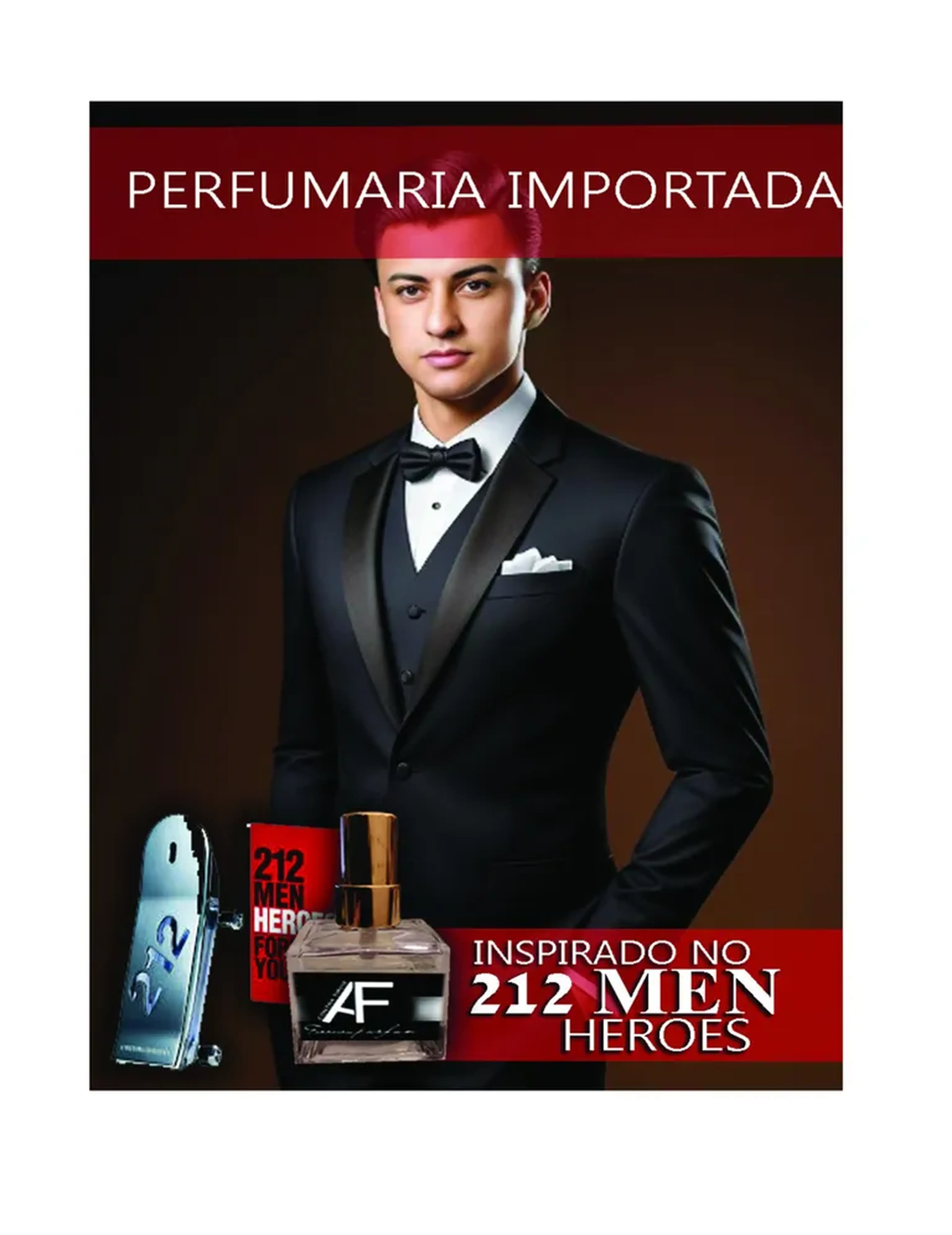 Contratipo do perfume importado 212 MEN HEROES imagem