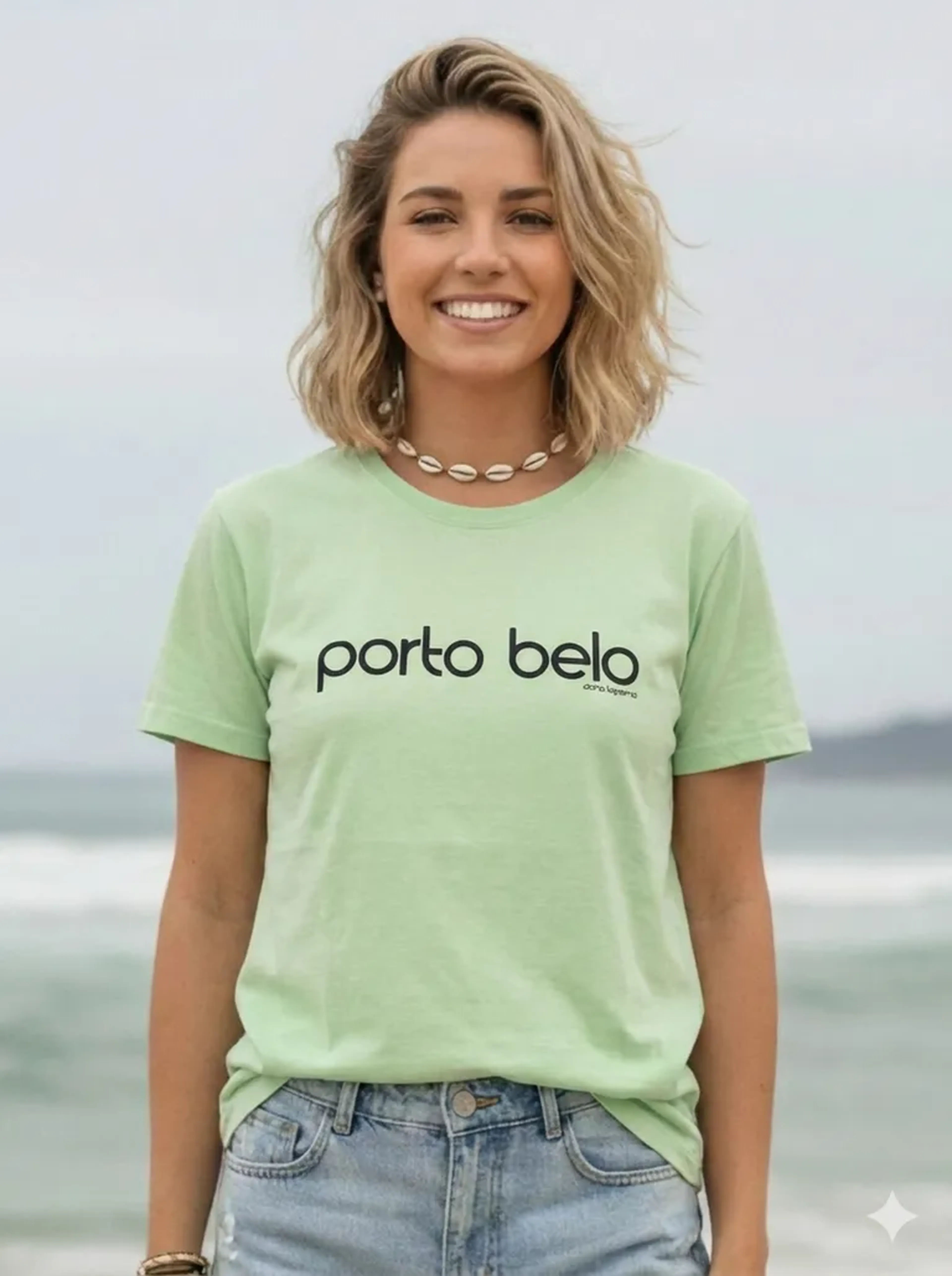 Feminina Hortelã Porto Belo Preto imagem