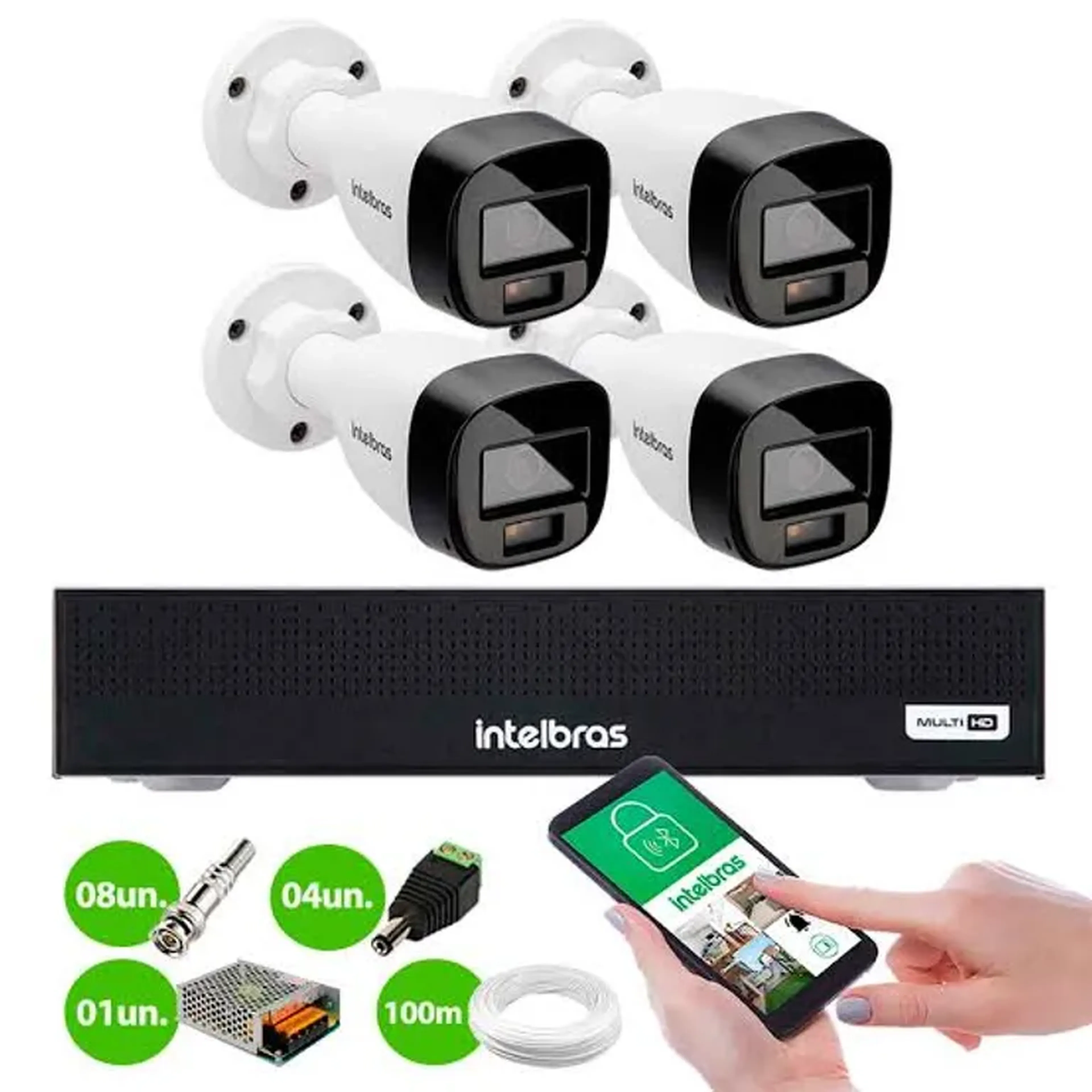 Kit 4 Câmeras Intelbras imagem