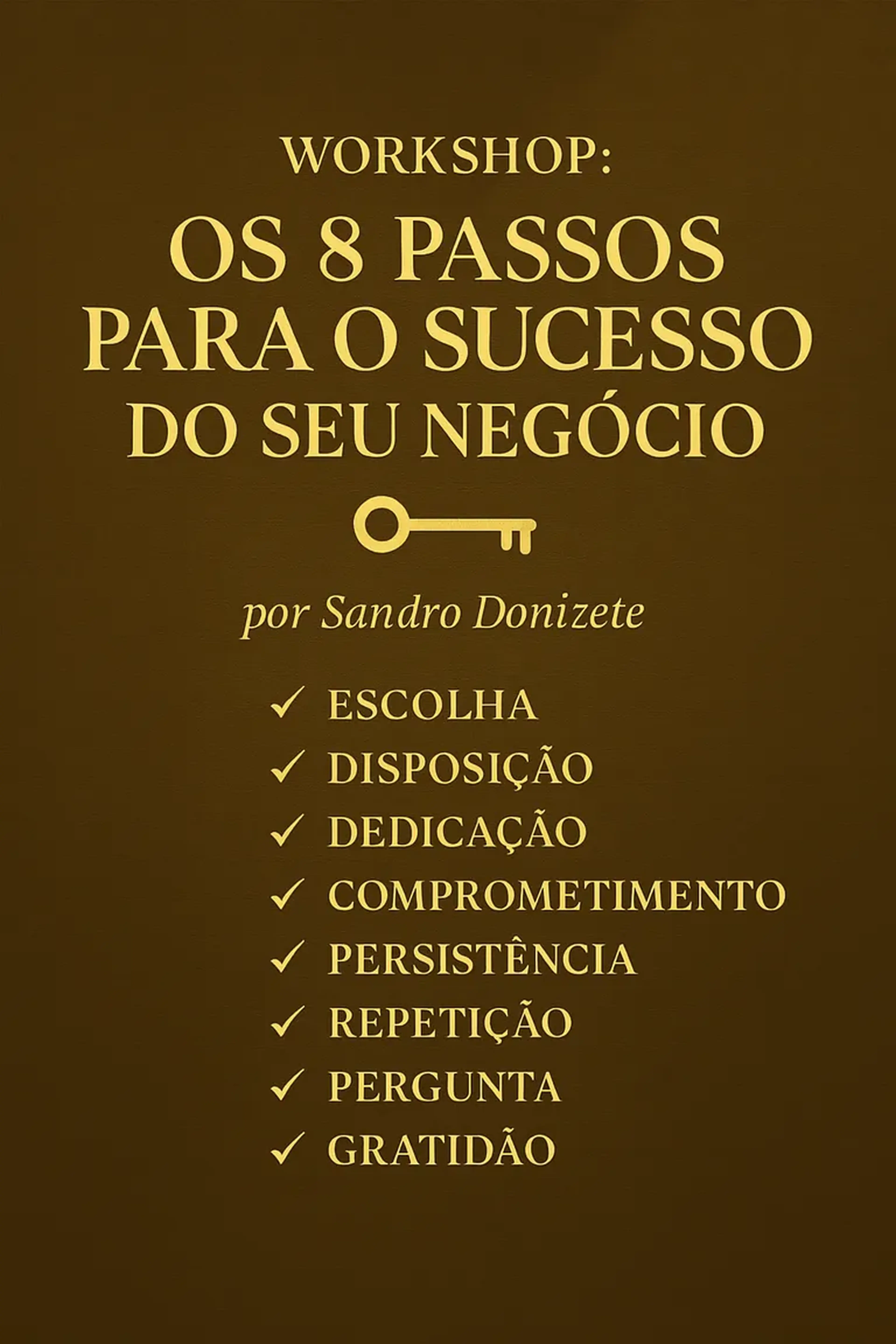 Workshop 8 passos para o sucesso do seu negócio imagem
