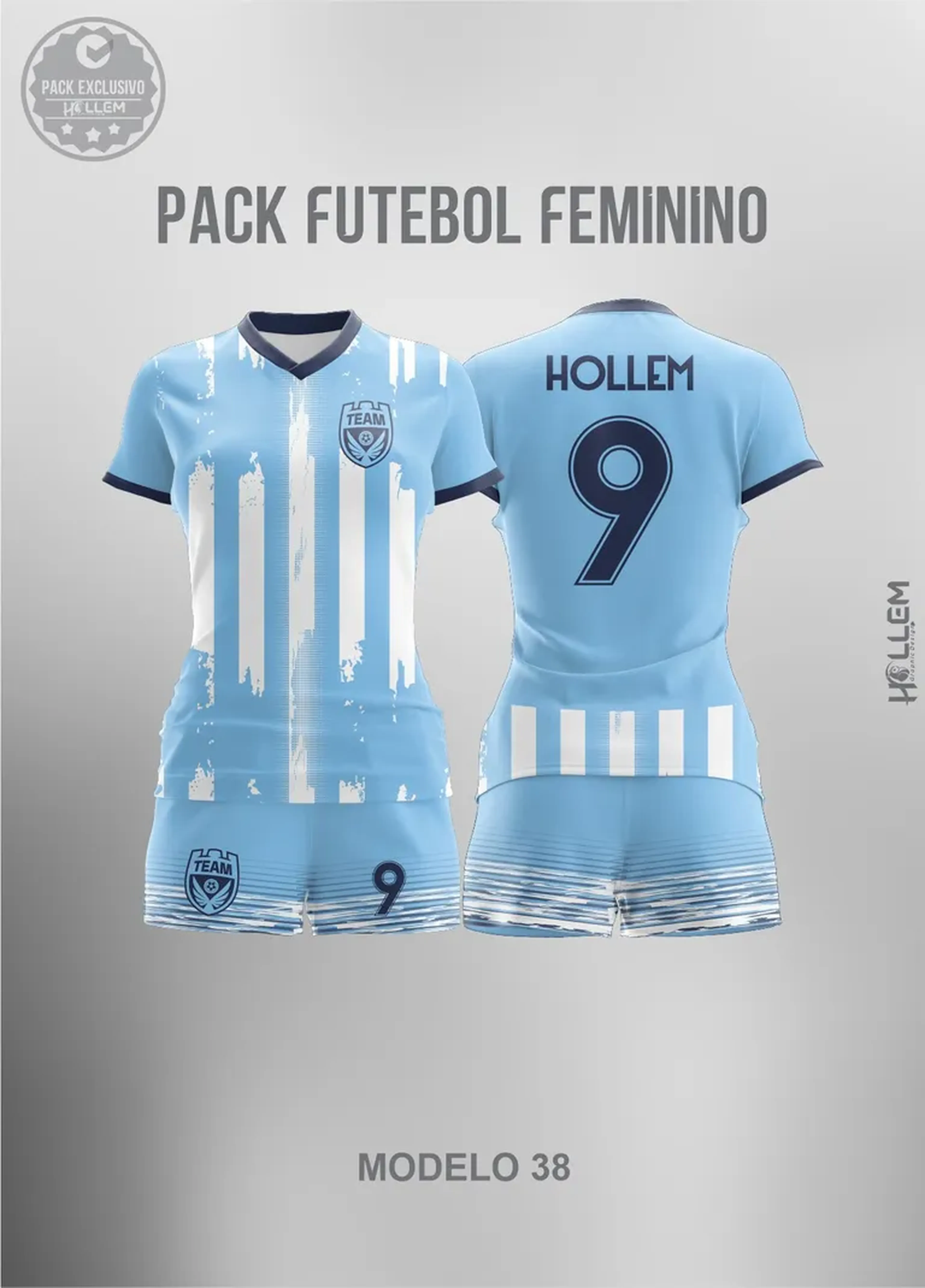 Texura Futebol feminino MOD38 imagem