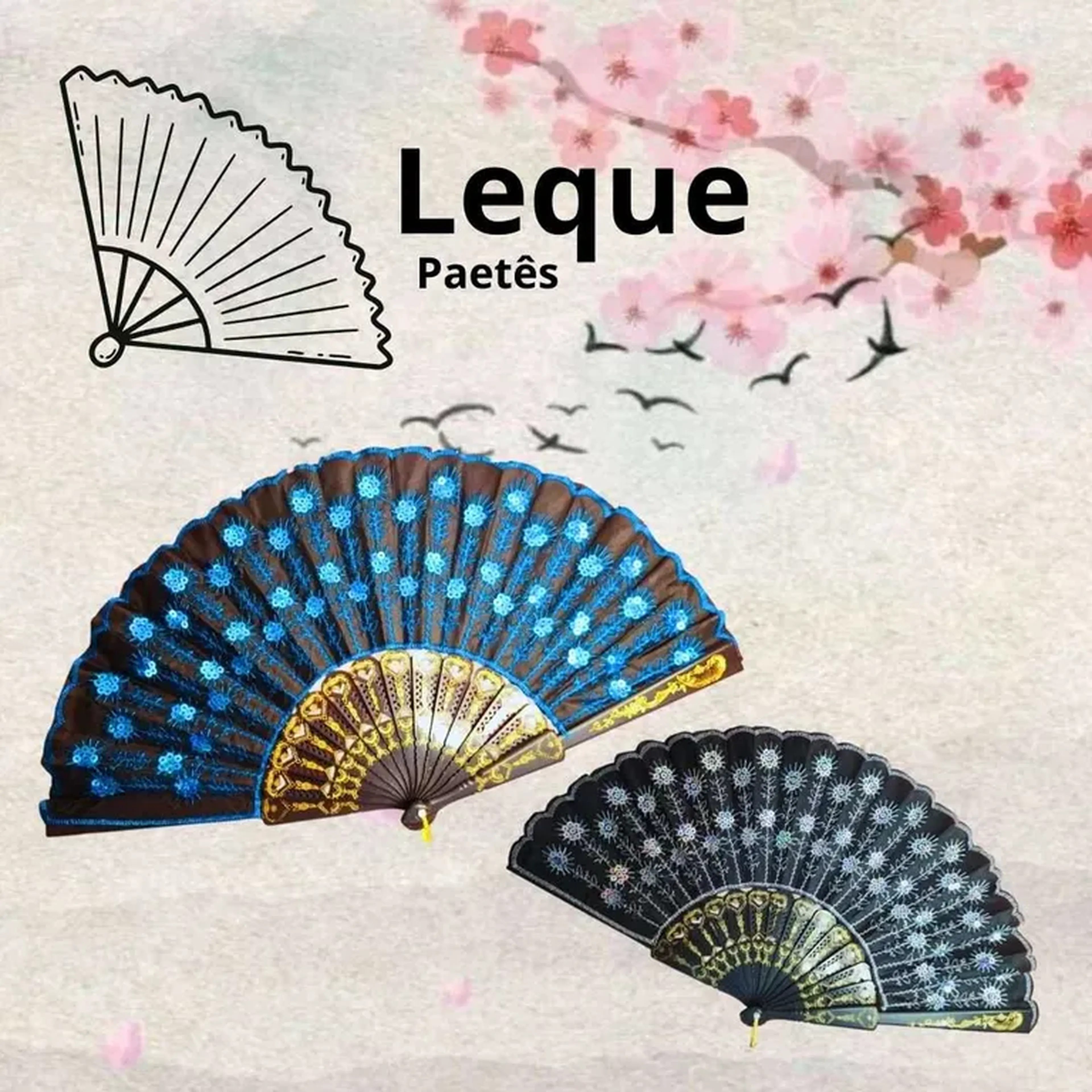 Leque Paetê 729 imagem