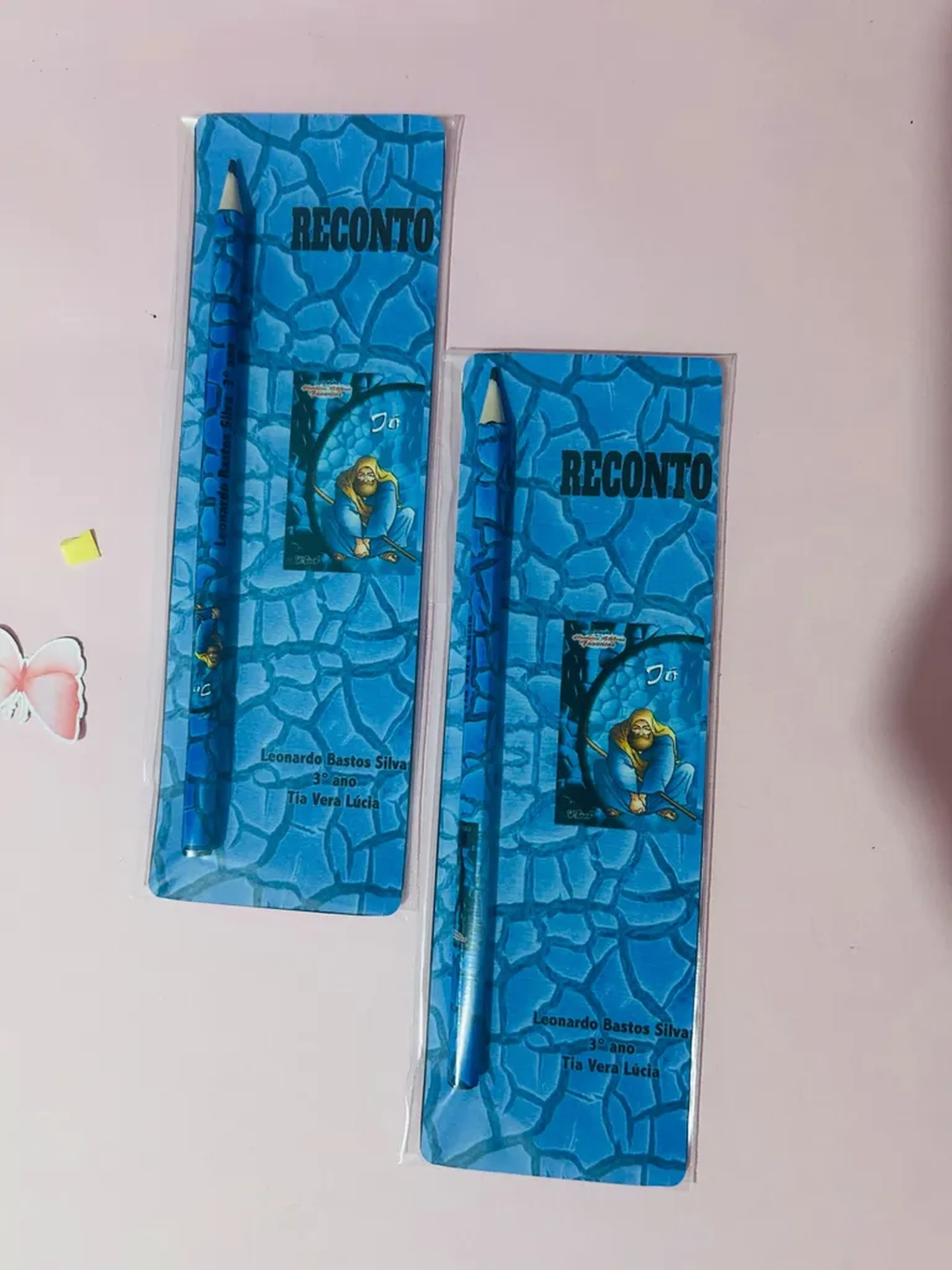 Lápis personalizado com marca paginas imagem