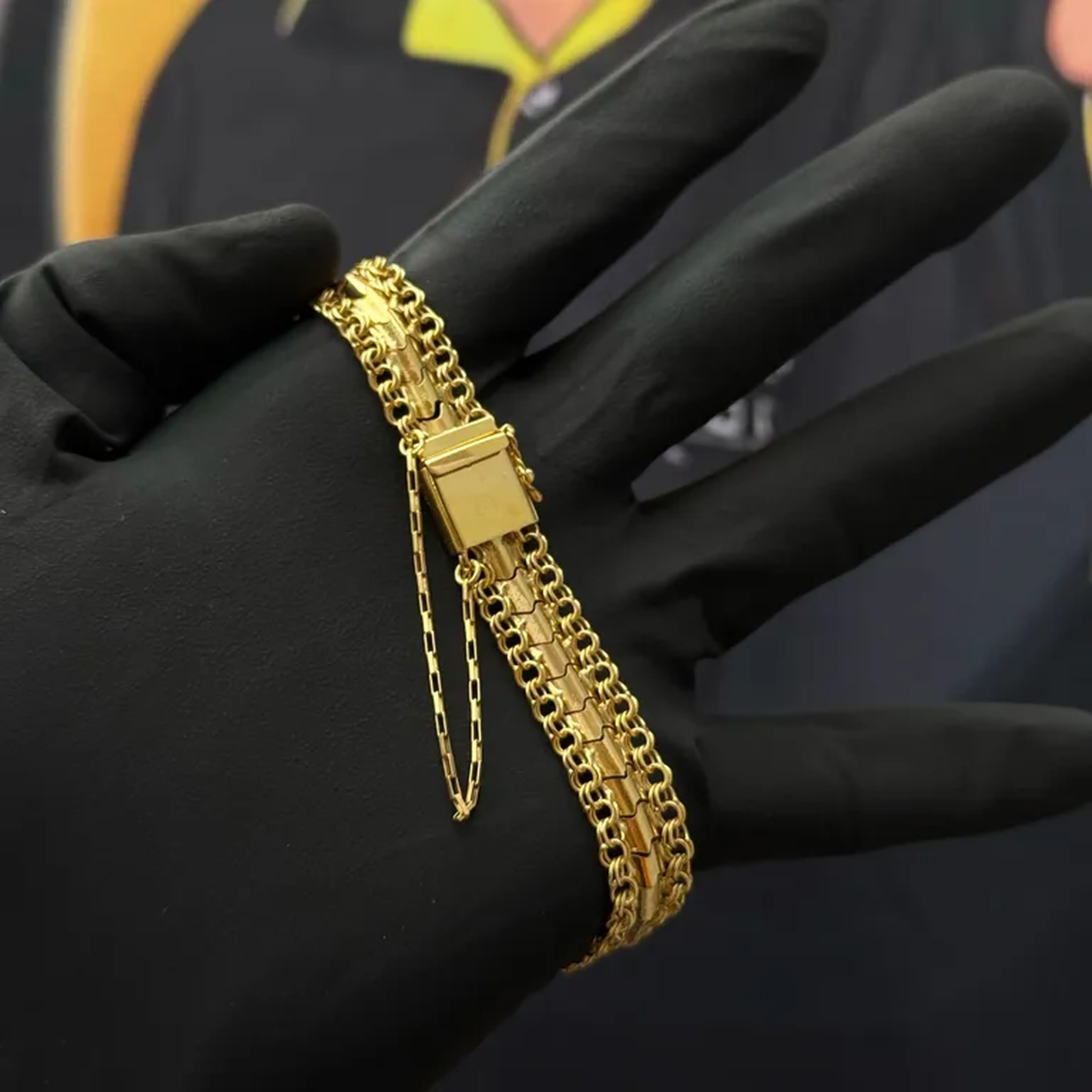 Pulseira Lacraia Maciça imagem