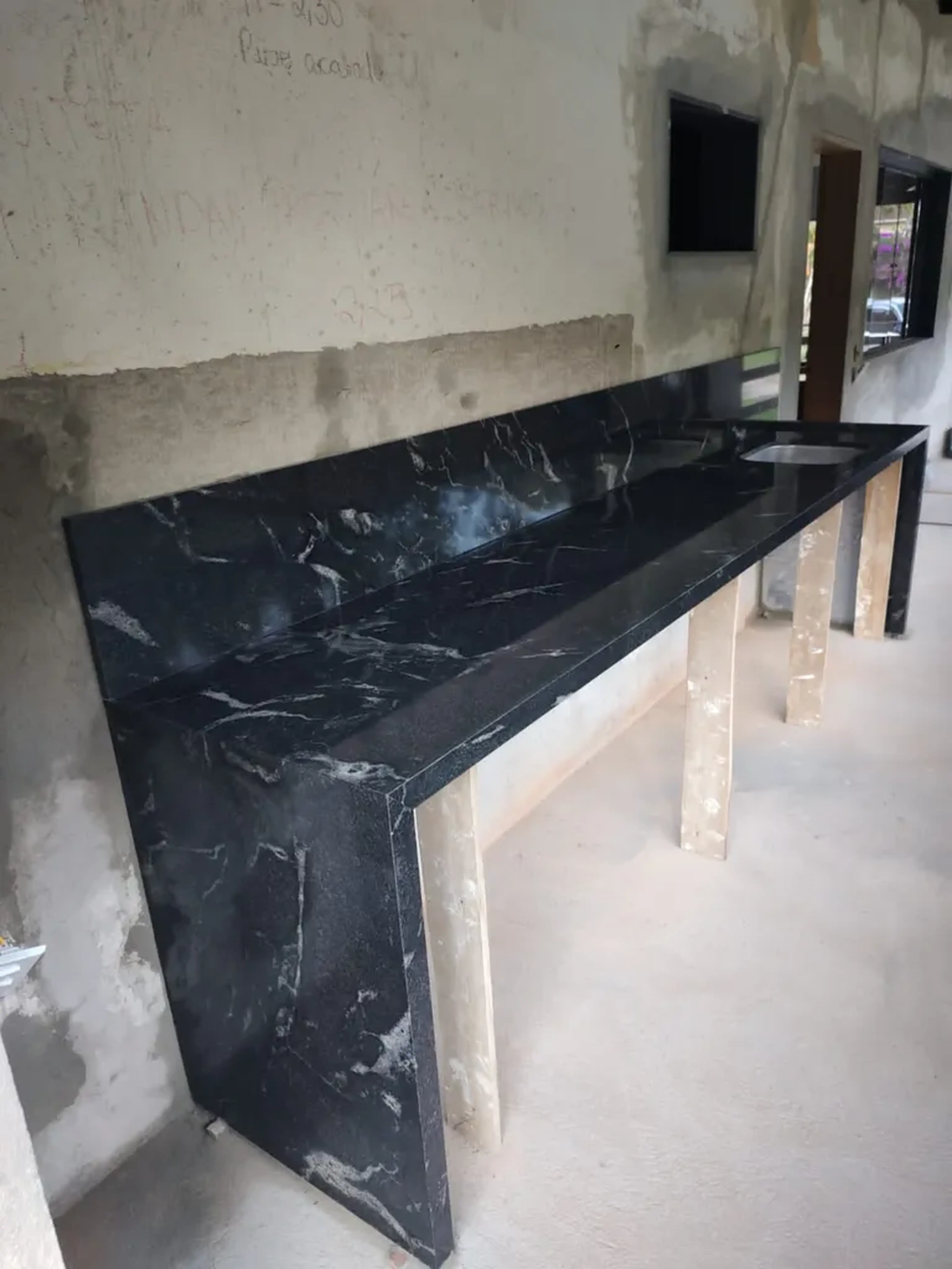 bancadas em granito via láctea ( valor metro ) imagem
