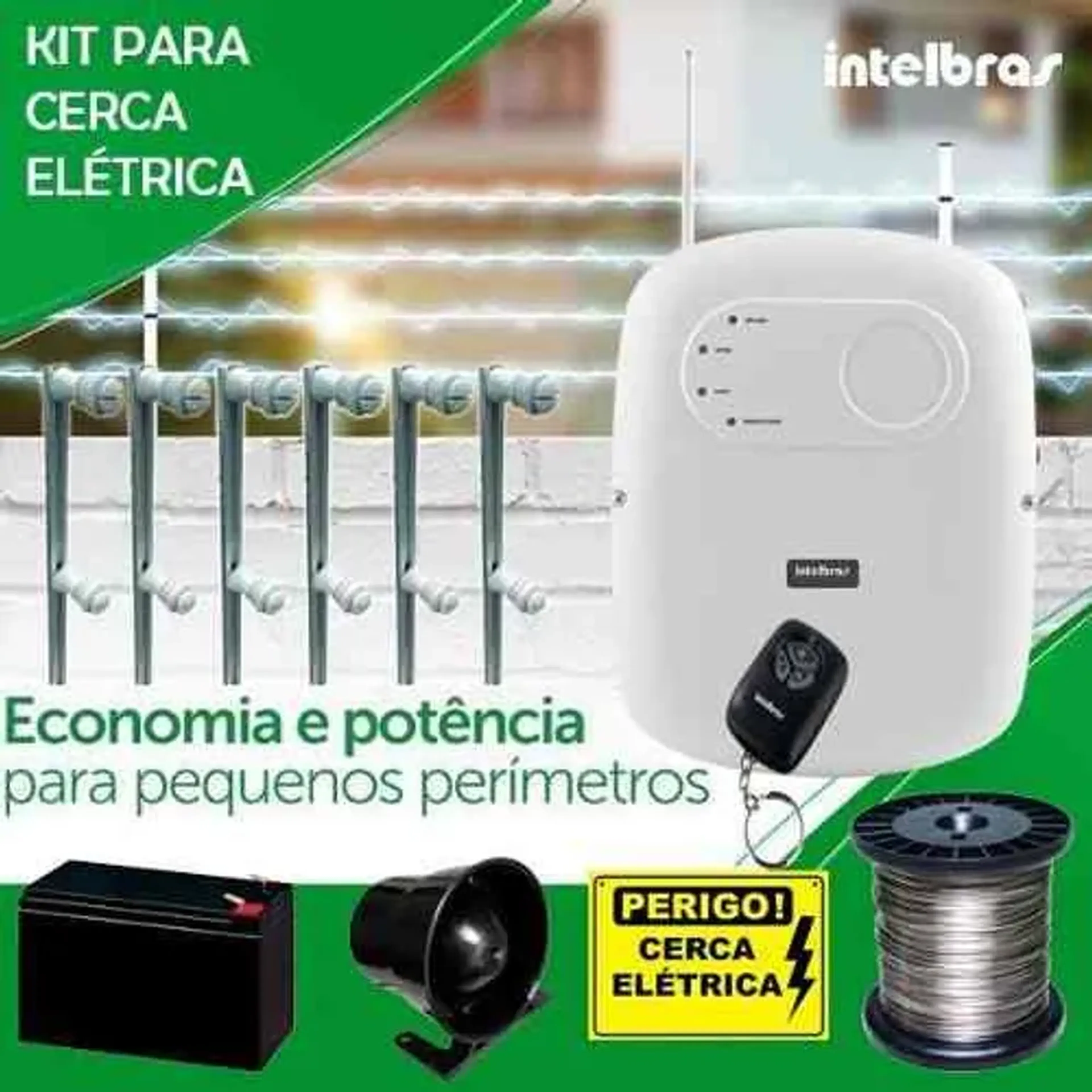 Kit cerca elétrica 30 Metros imagem