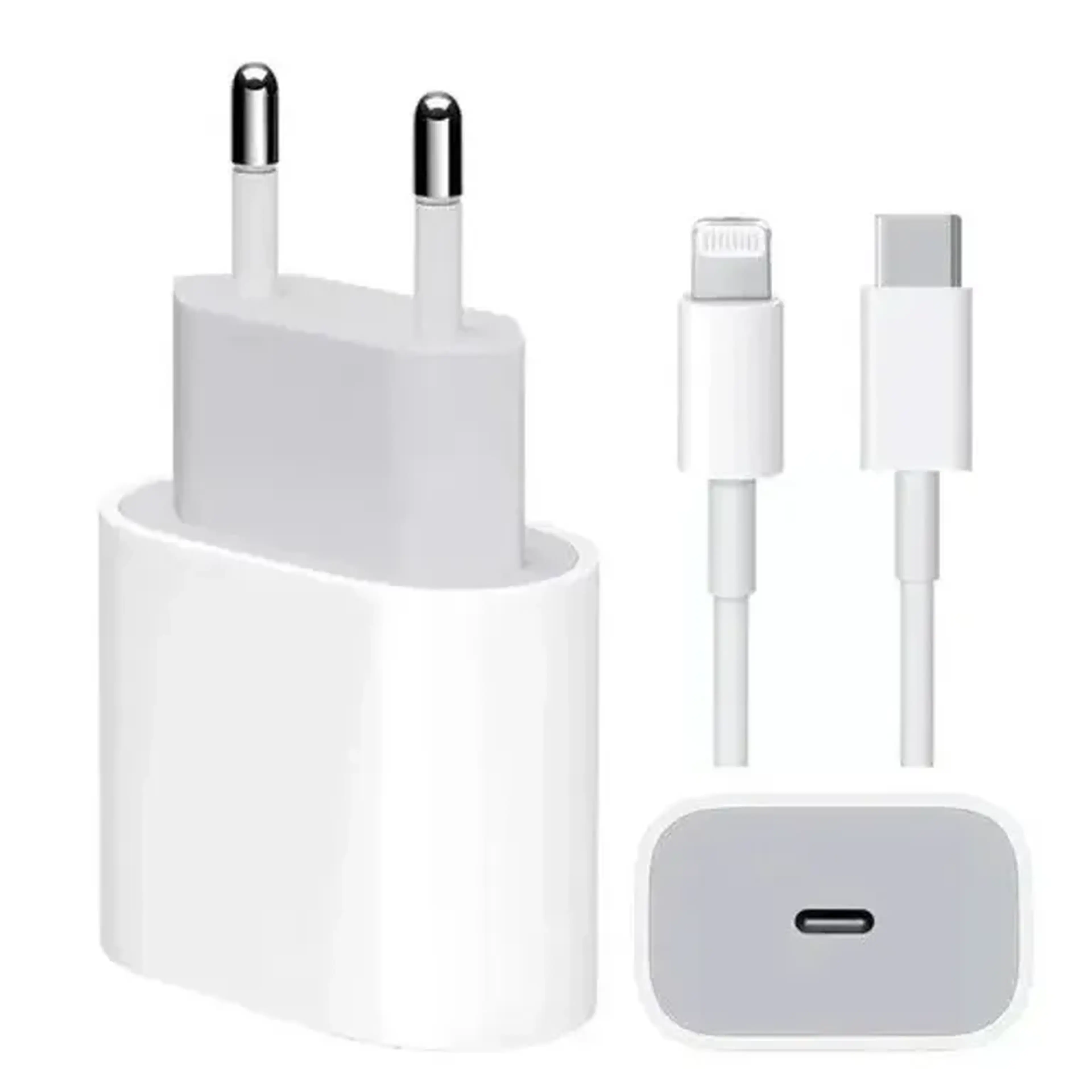 Carregador para iPhone com Fonte 20W e Cabo Tipo C Lightning imagem