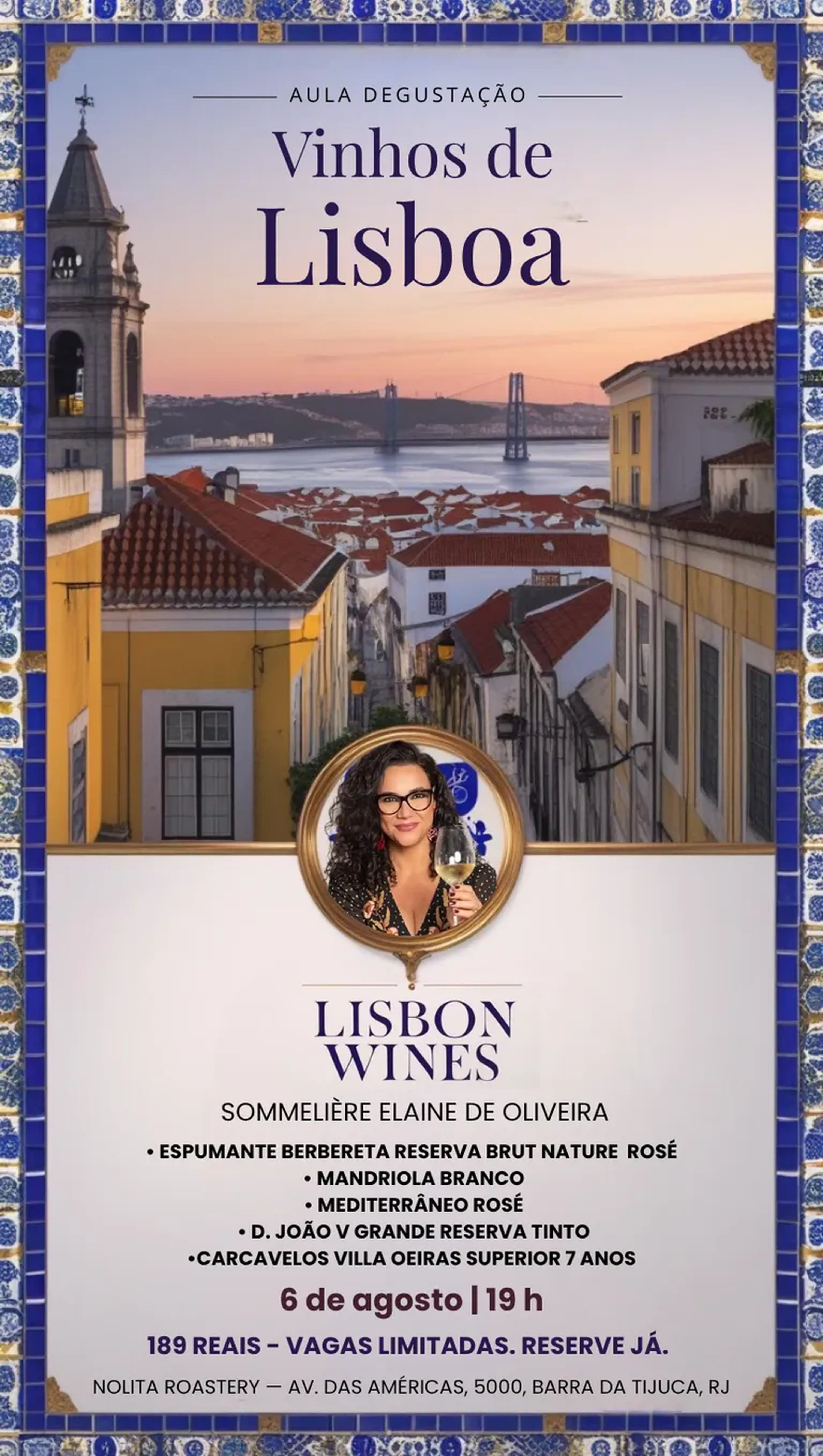 Aula degustação VINHOS DE LISBOA | 6 de agosto imagem