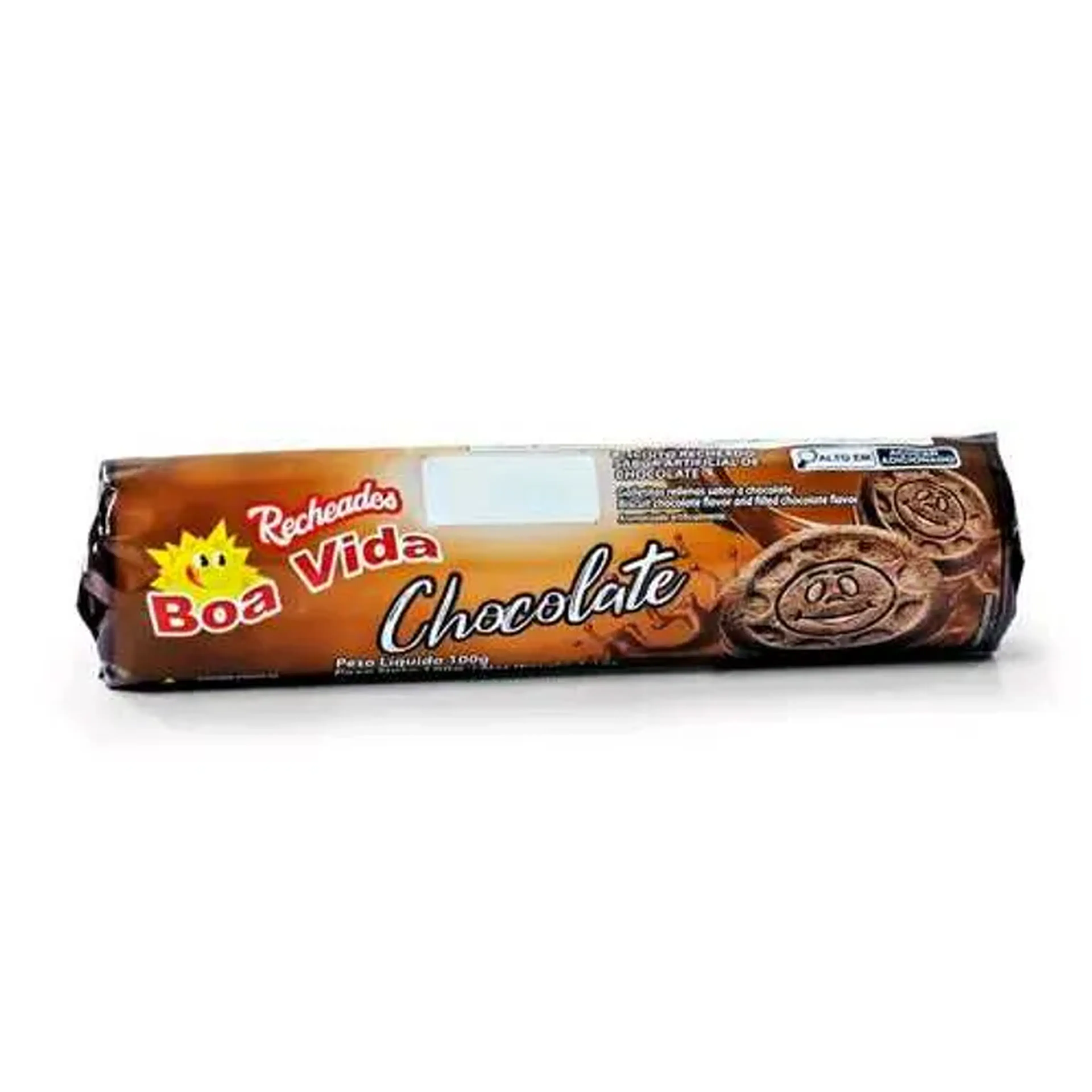 Biscoito recheado Boa Vida sabor chocolate 100grs imagem