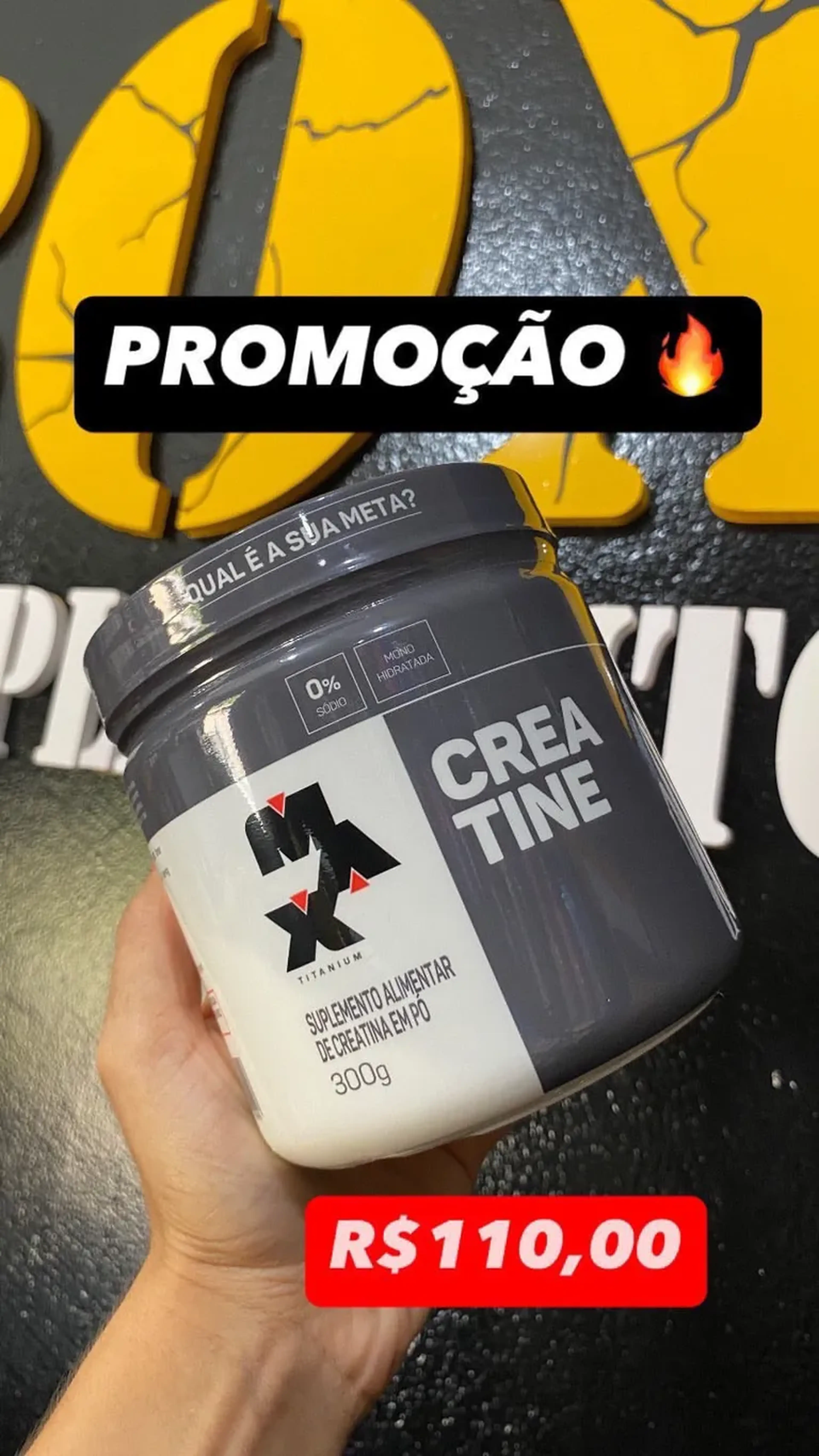 Creatina 300g Maxtitanium imagem