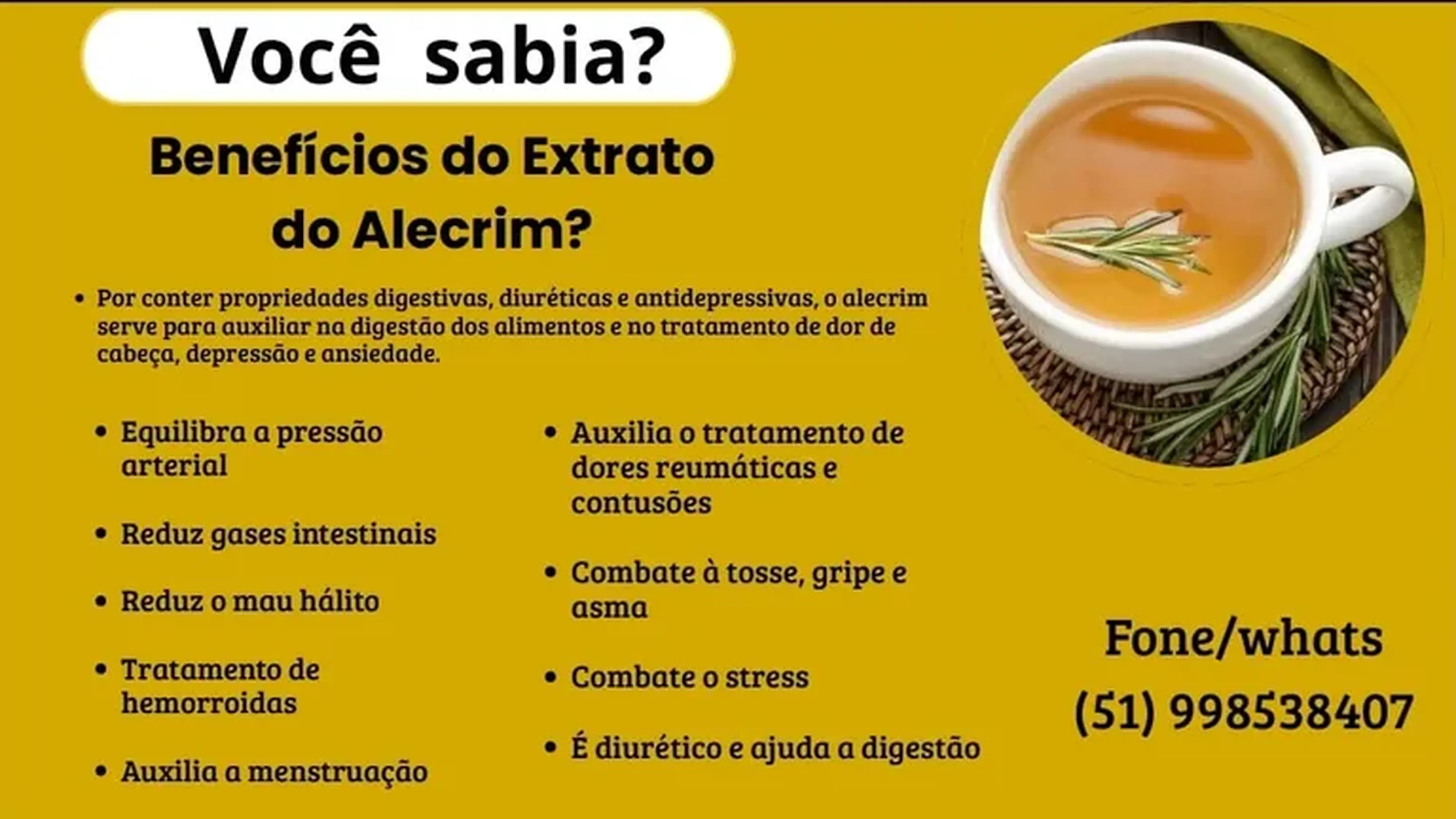 Extrato de Alecrim imagem