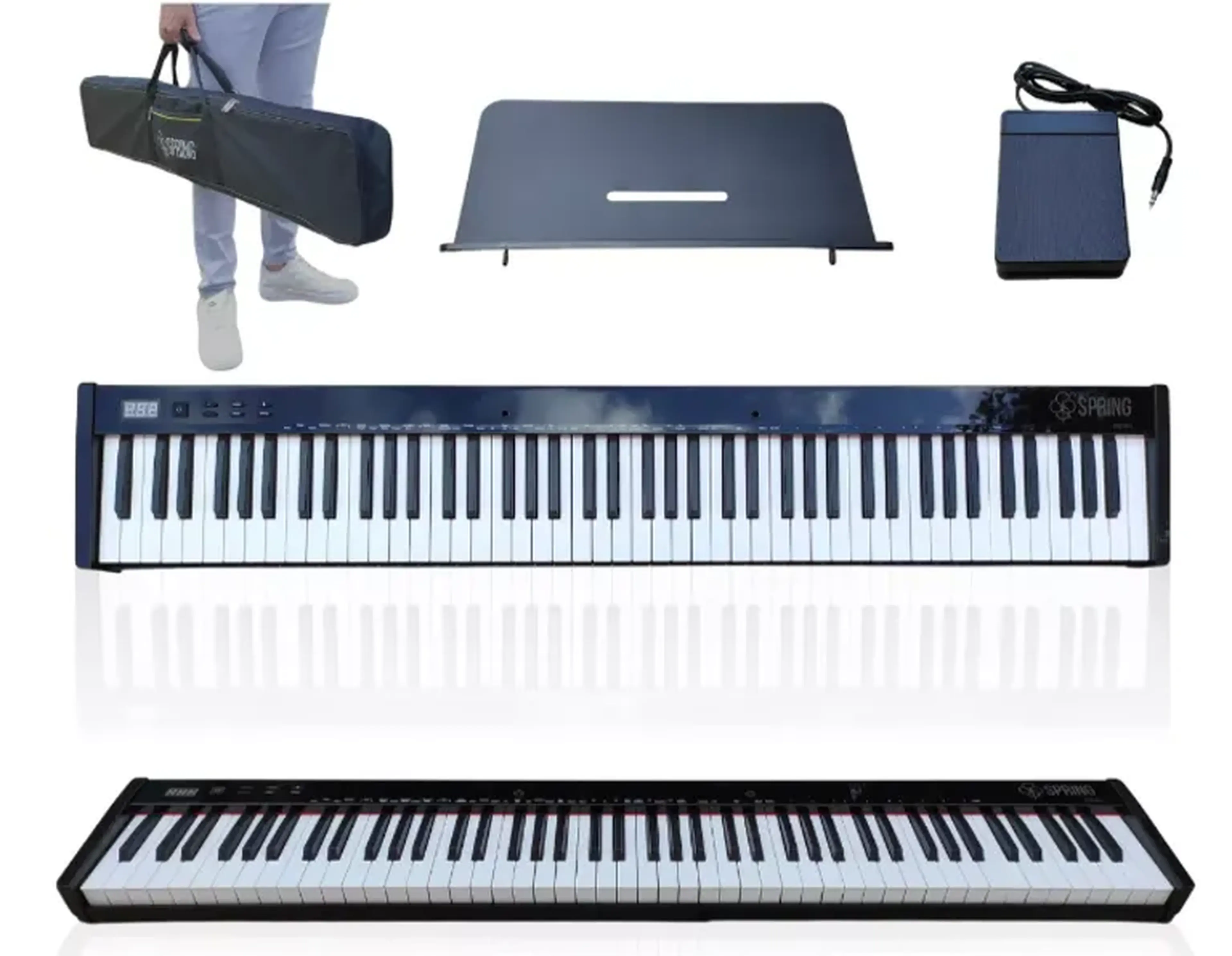Piano Digital Profissional Top Com 88 Teclas + Pedal Sustain imagem