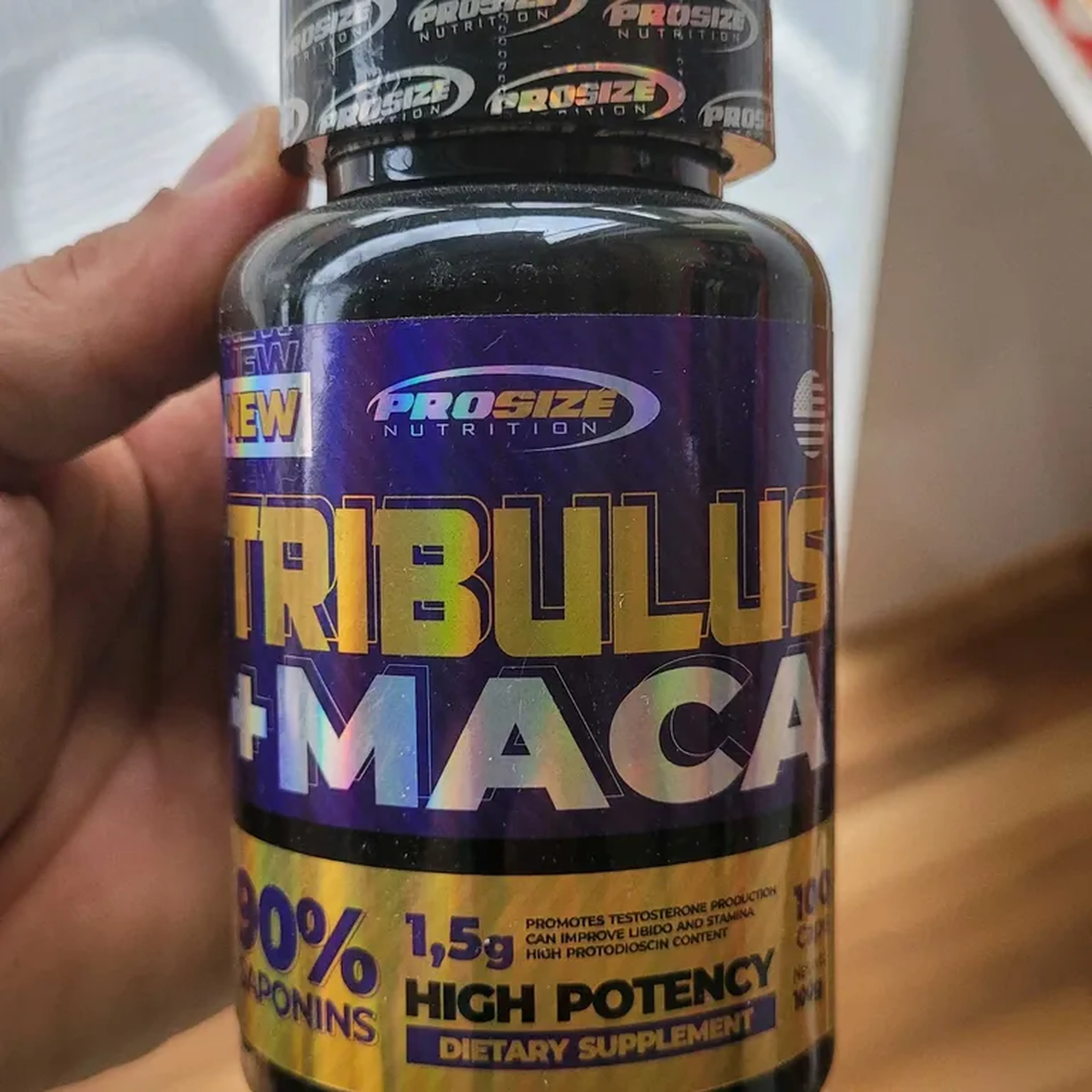 Tribulus Terrestris Com Maca Peruana Pro Size 1500mg 90 Tabs imagem