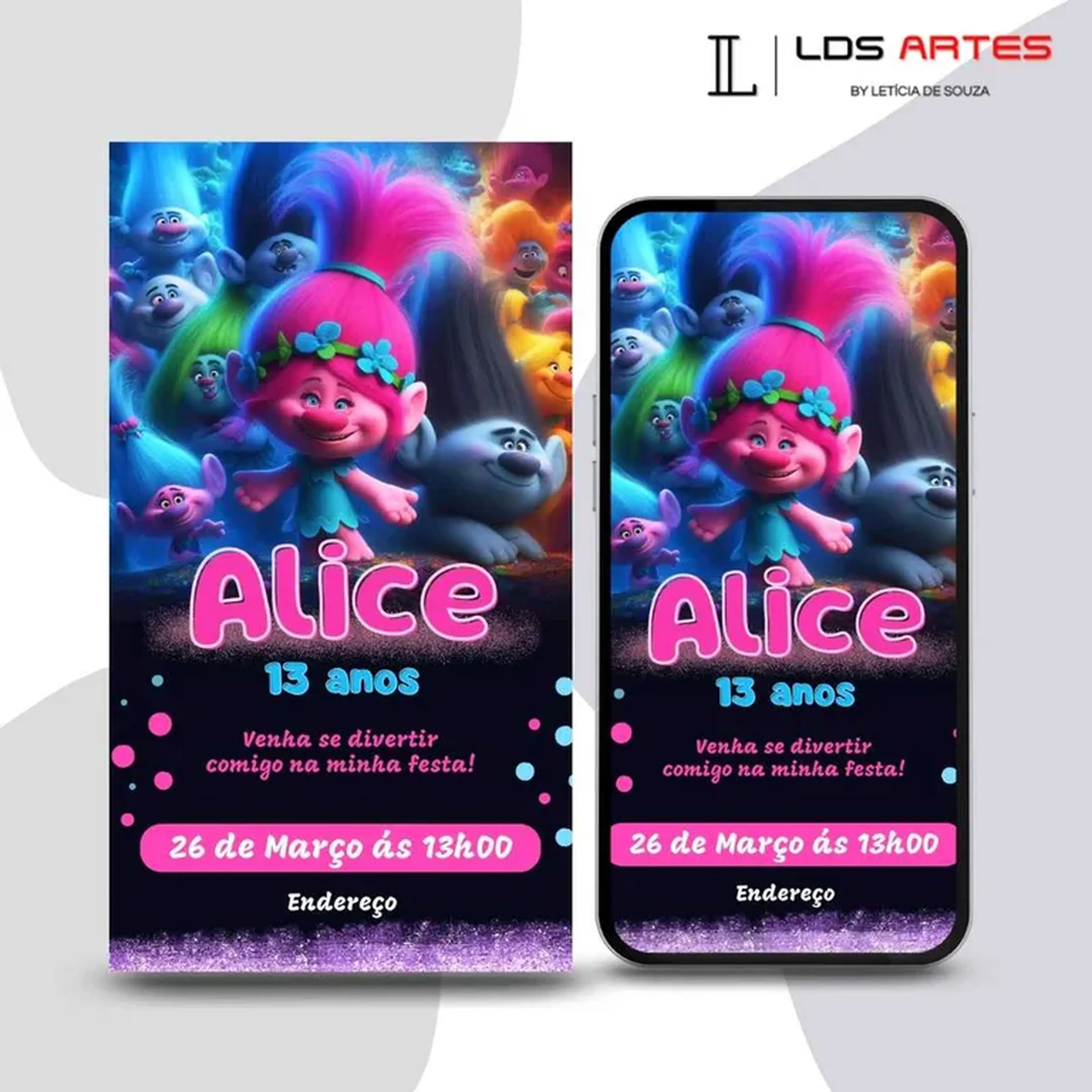 Convite Digital - Trolls imagem