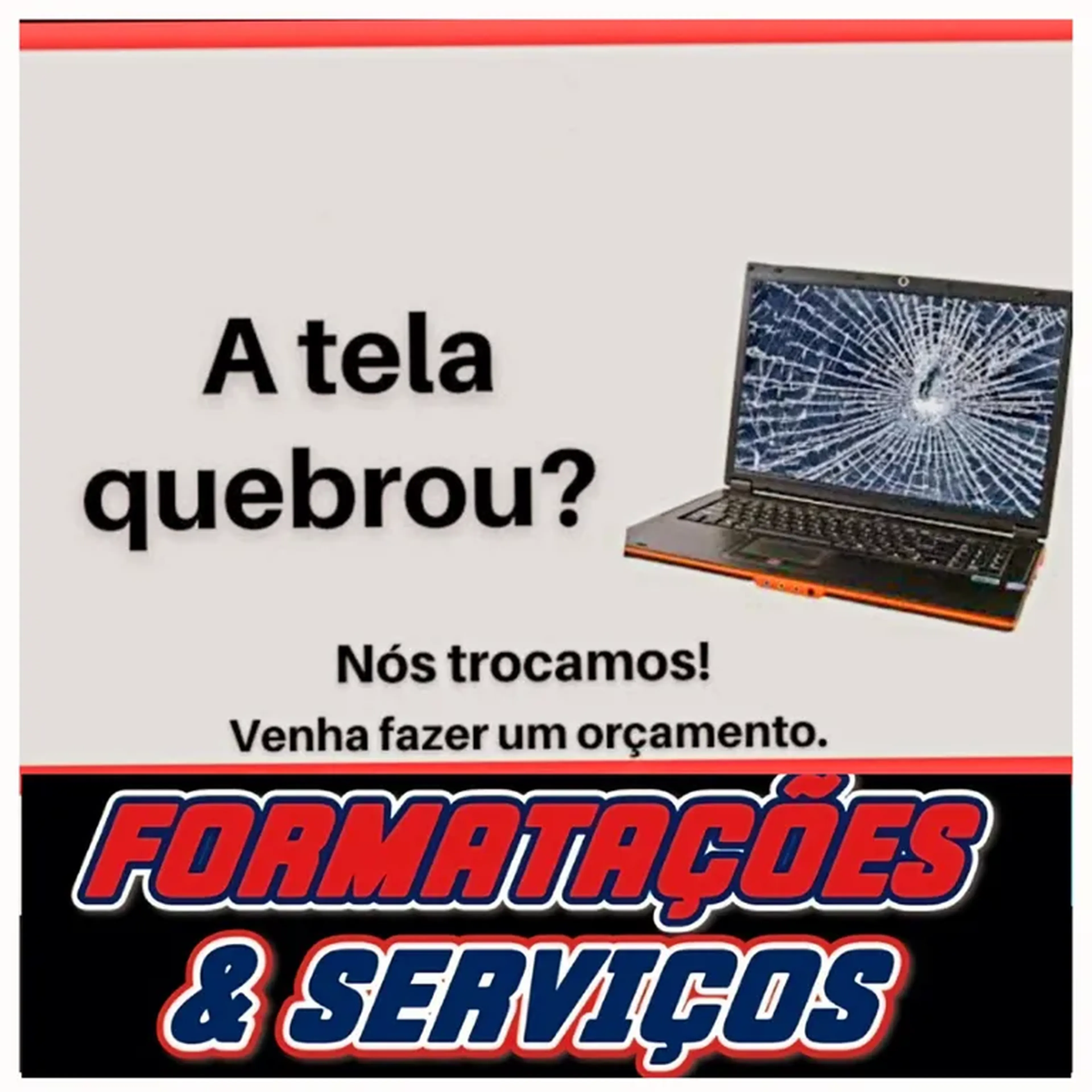 Serviço de troca de tela de notebook imagem