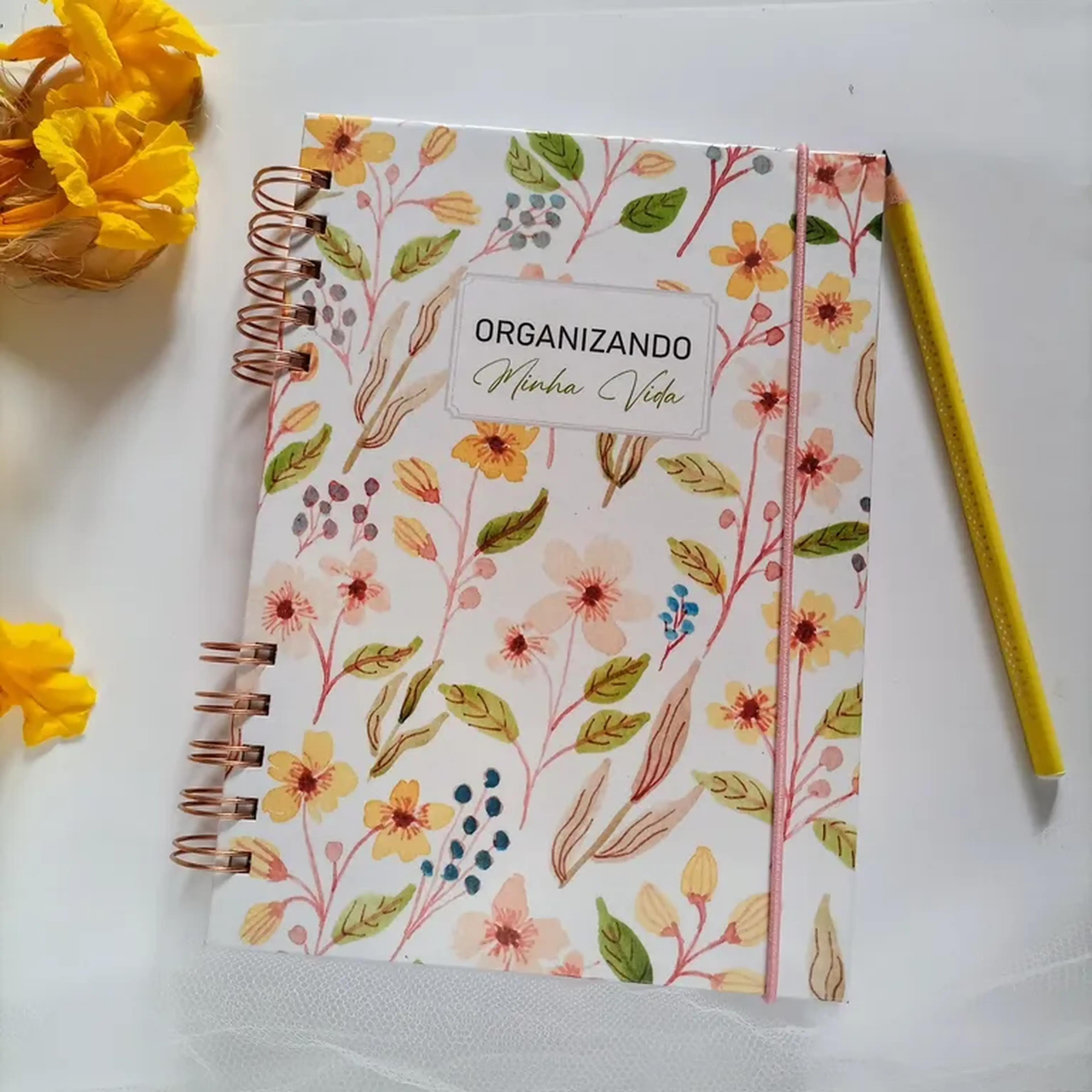 Caderno Organizador Jardim Delicado imagem