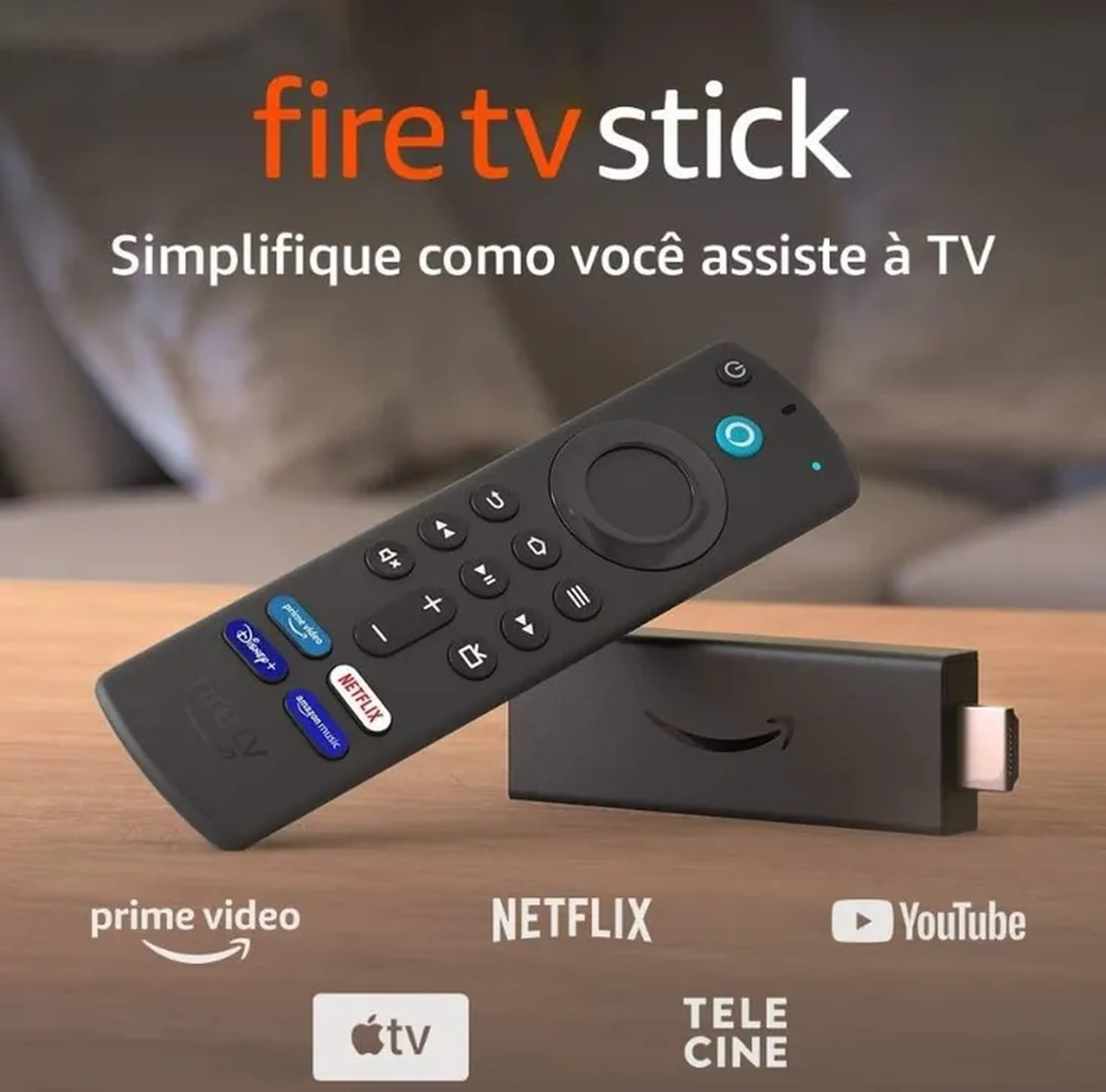 Fire TV Stick Amazon com Alexa Integrada imagem