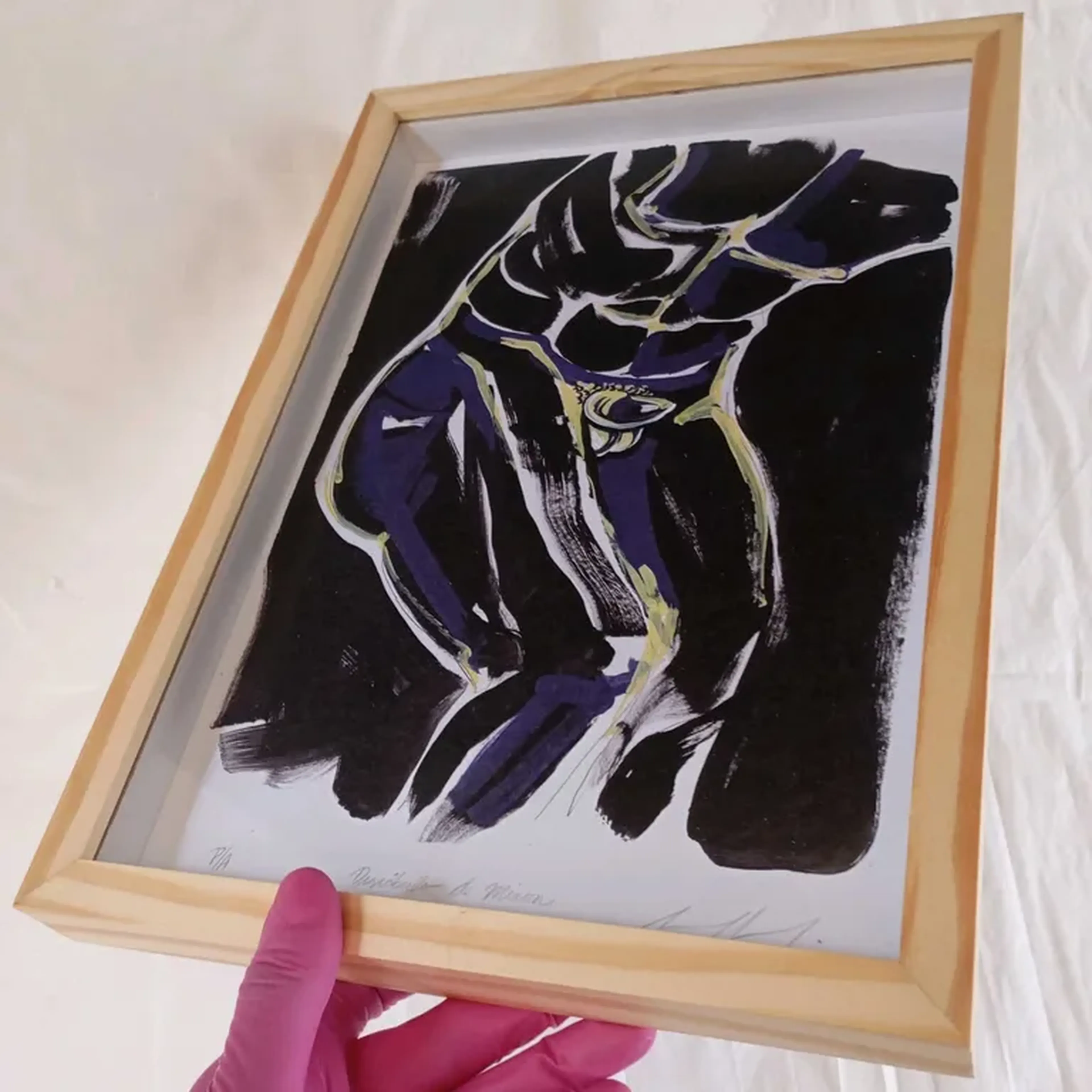 Para 5° C - Discóbolo de Míron - 21x30 cm moldura alta imagem