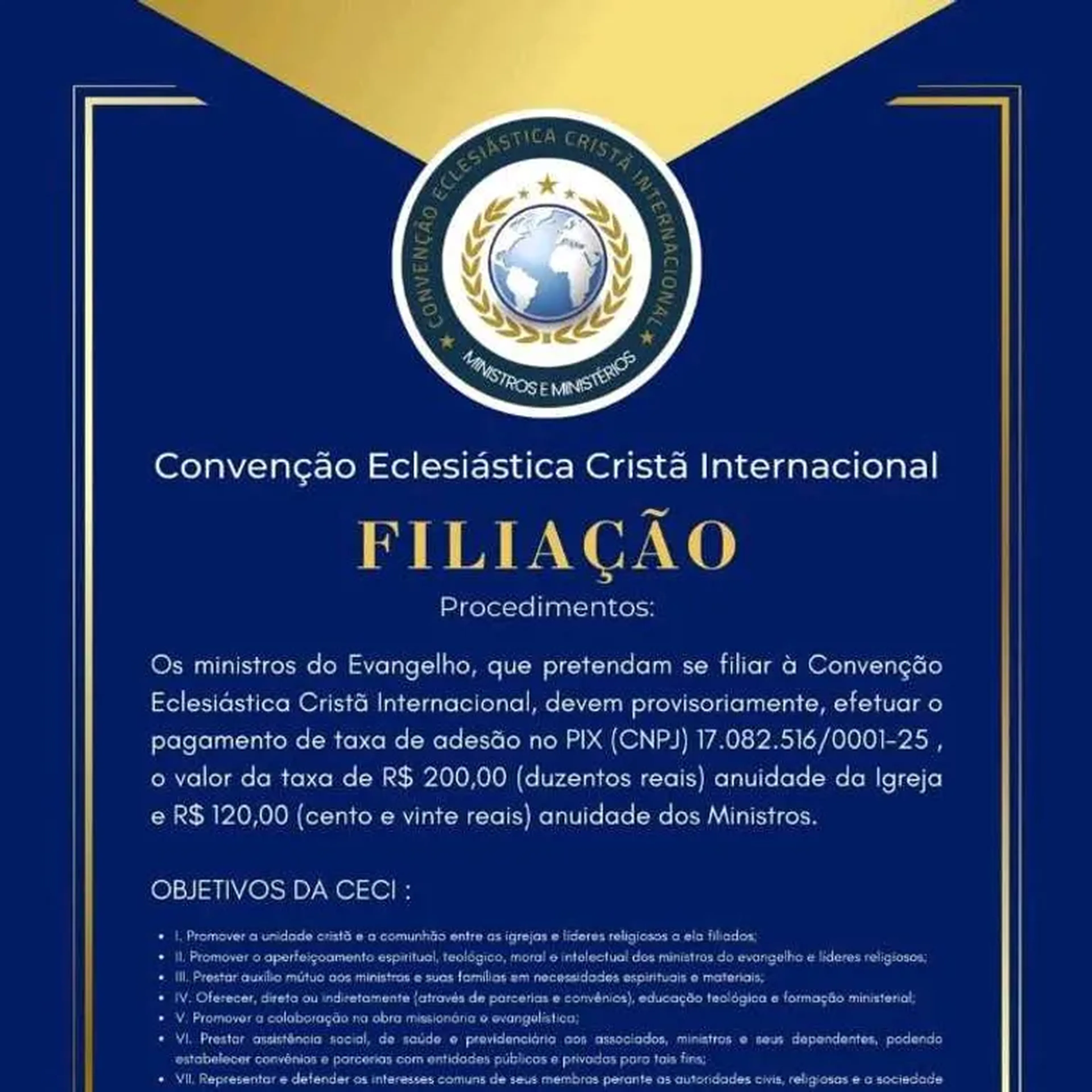 Ativação Anual De Ministro imagem