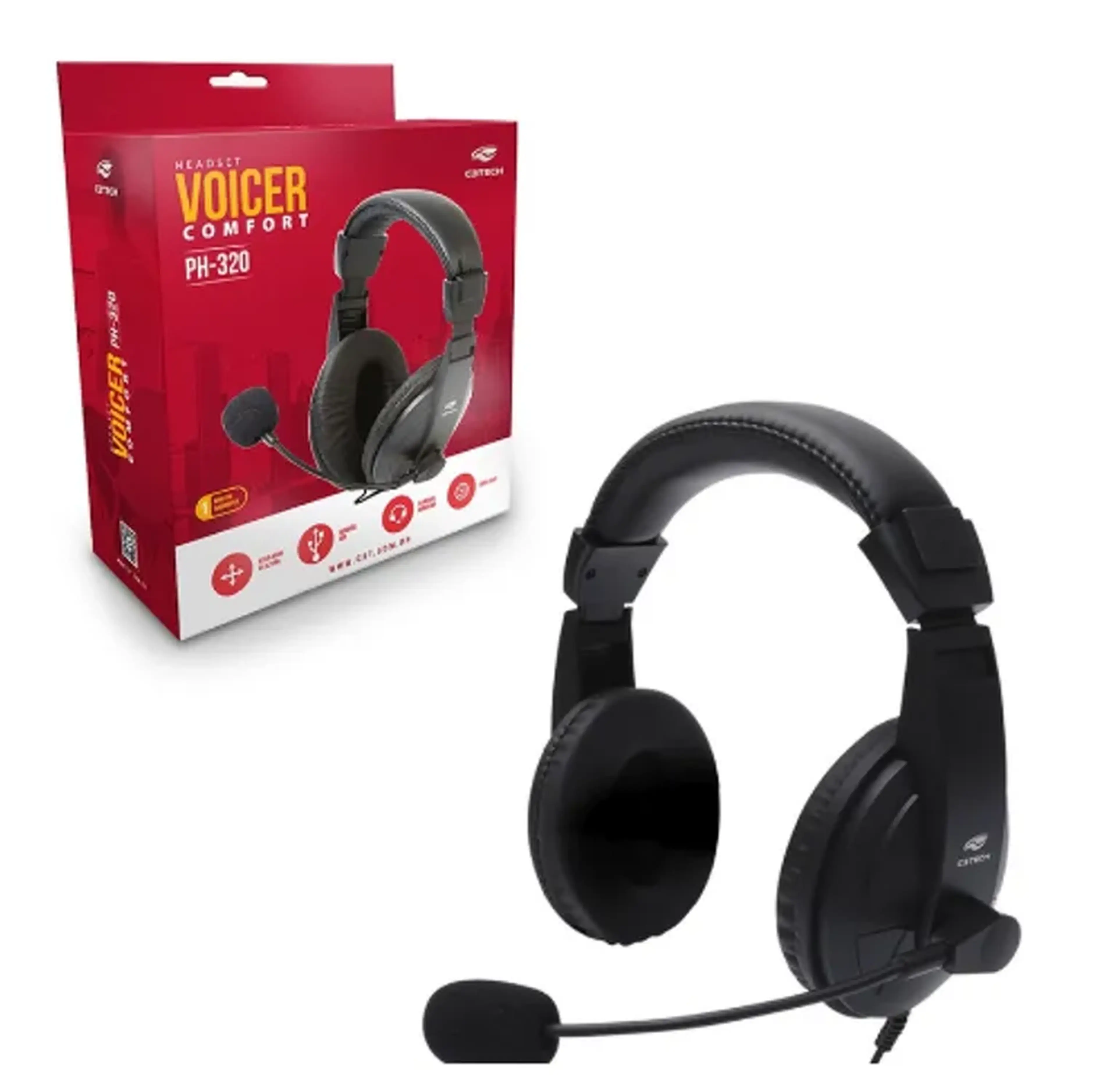 Headset C3Tech Voicer Comfort imagem