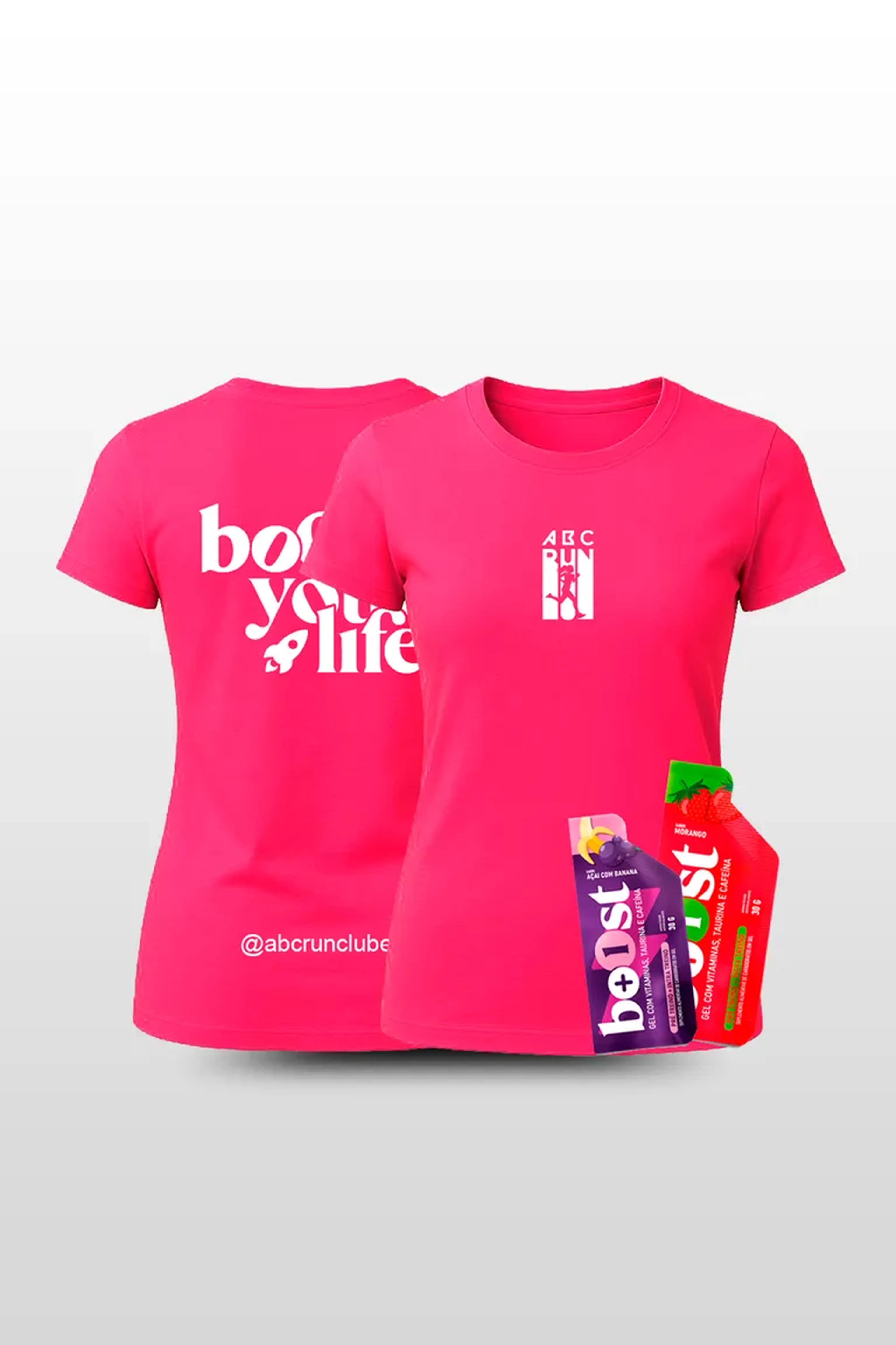 Camiseta Baby look Pink Boost edition (Tamanho G) imagem