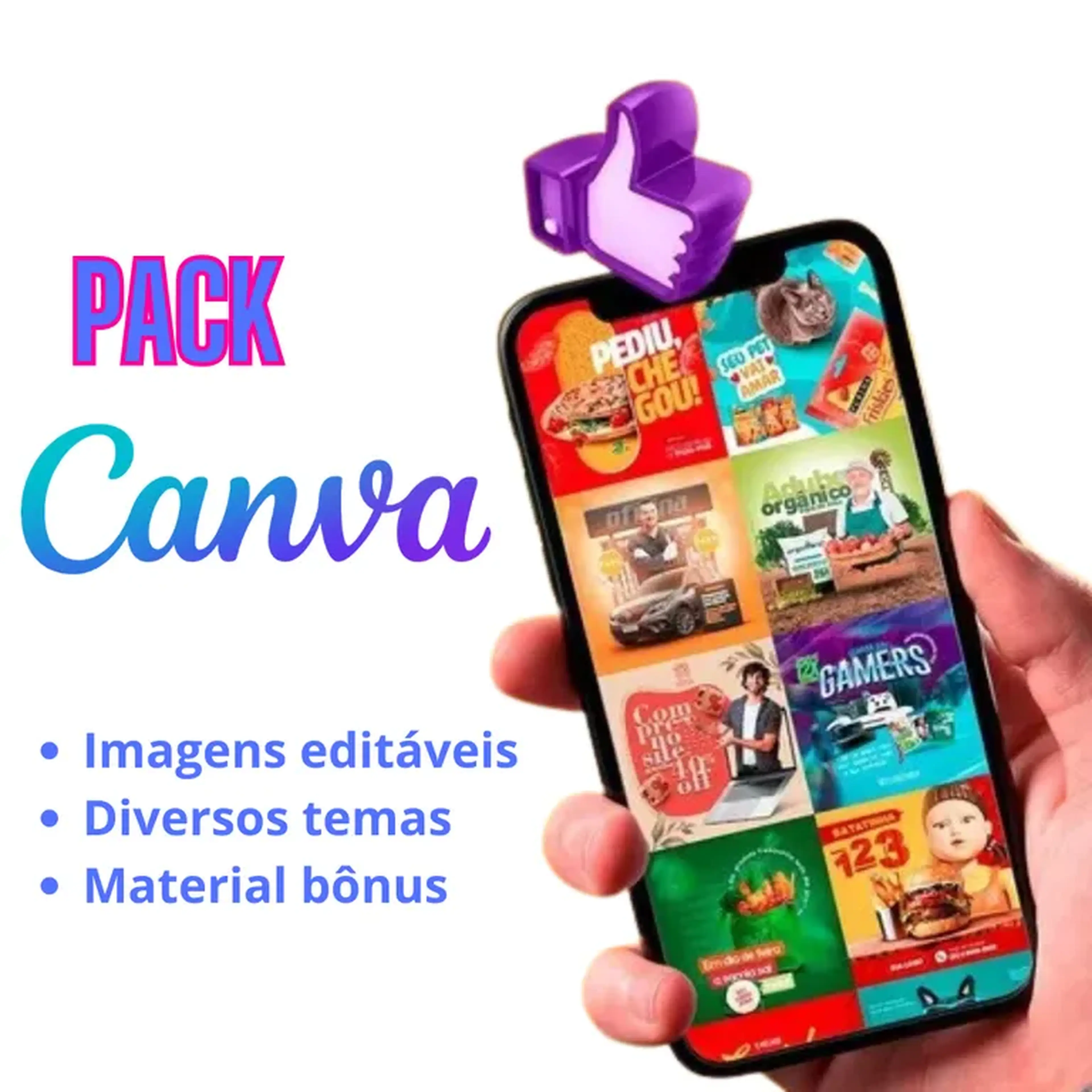 Pack Canva 80gb + De 20.000 Arquivos imagem