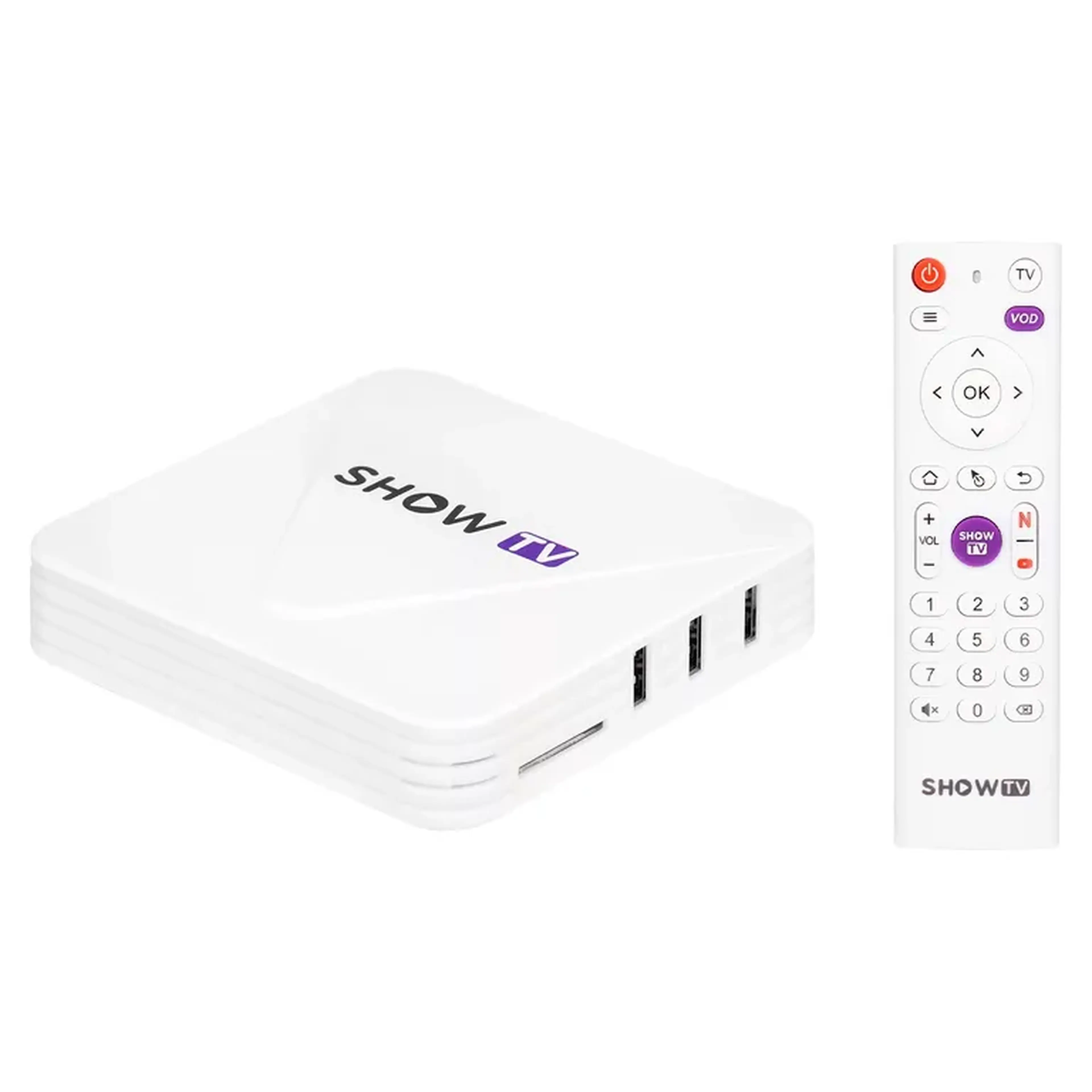 Receptor Show TV 4K 8GB 1GB RAM Wi-Fi - Branco imagem