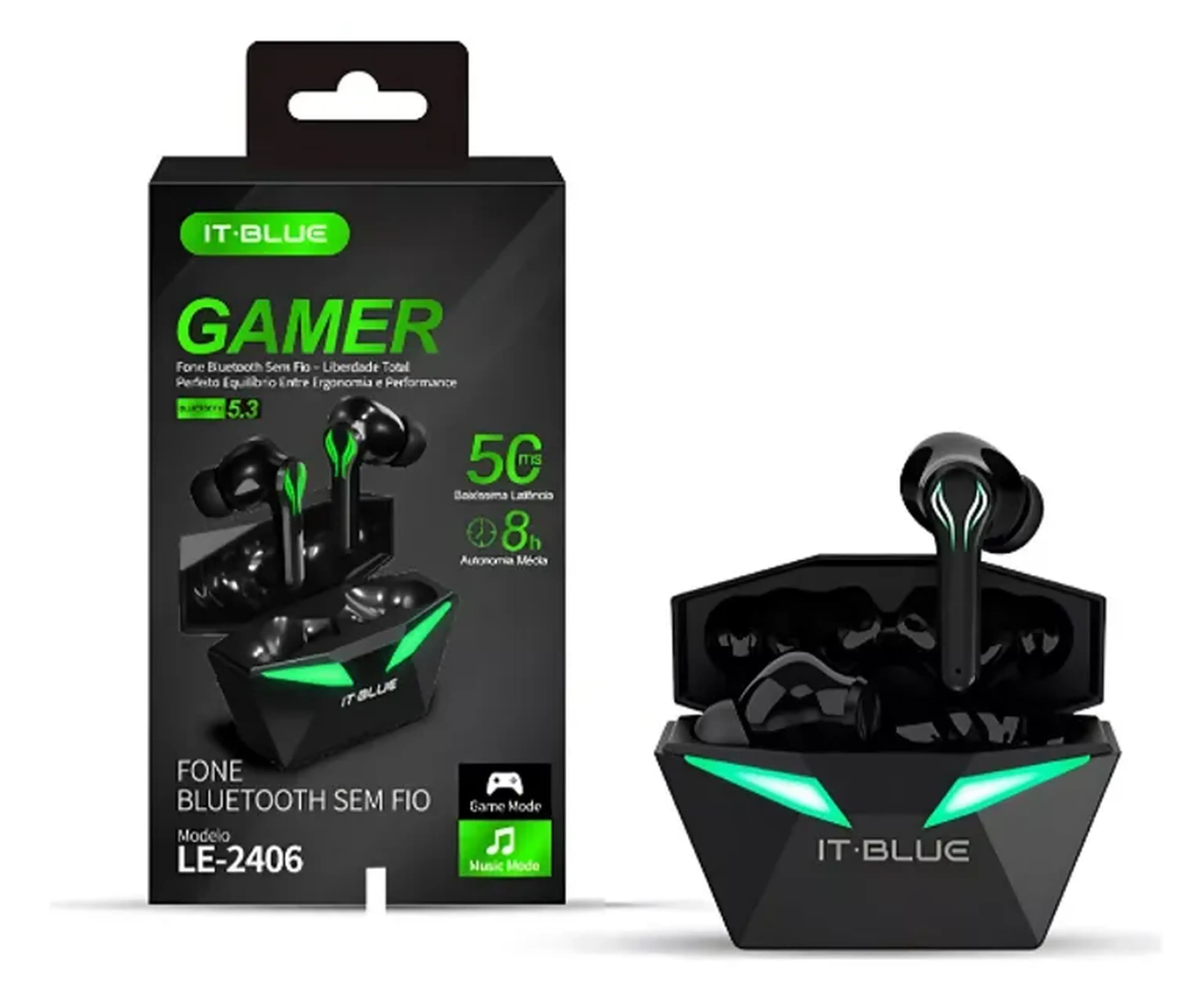 Fone De Ouvido Bluetooth Gamer Sem Fio imagem