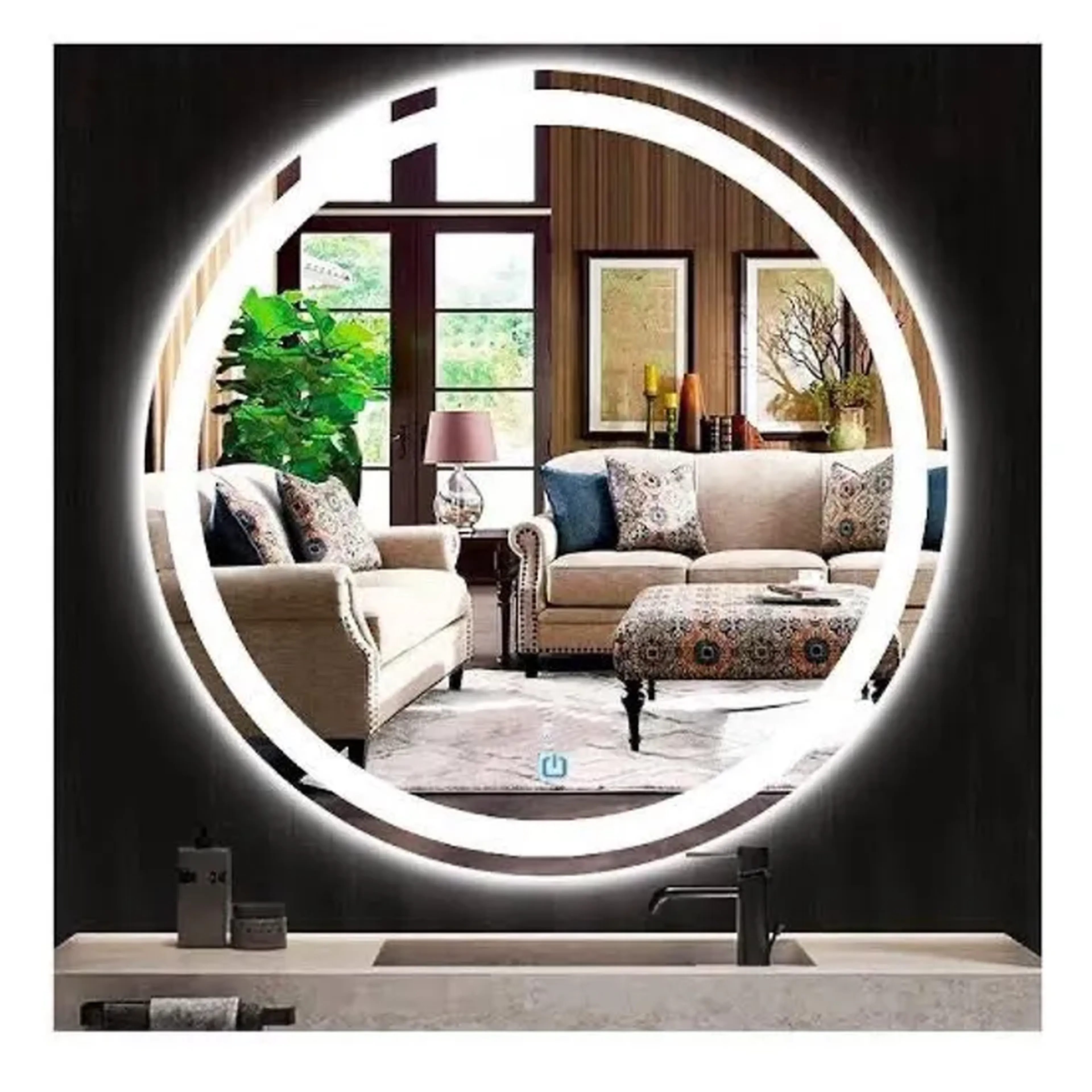 🪞 Espelho Redondo – LUMINA ROUND | 60cm de diâmetro imagem