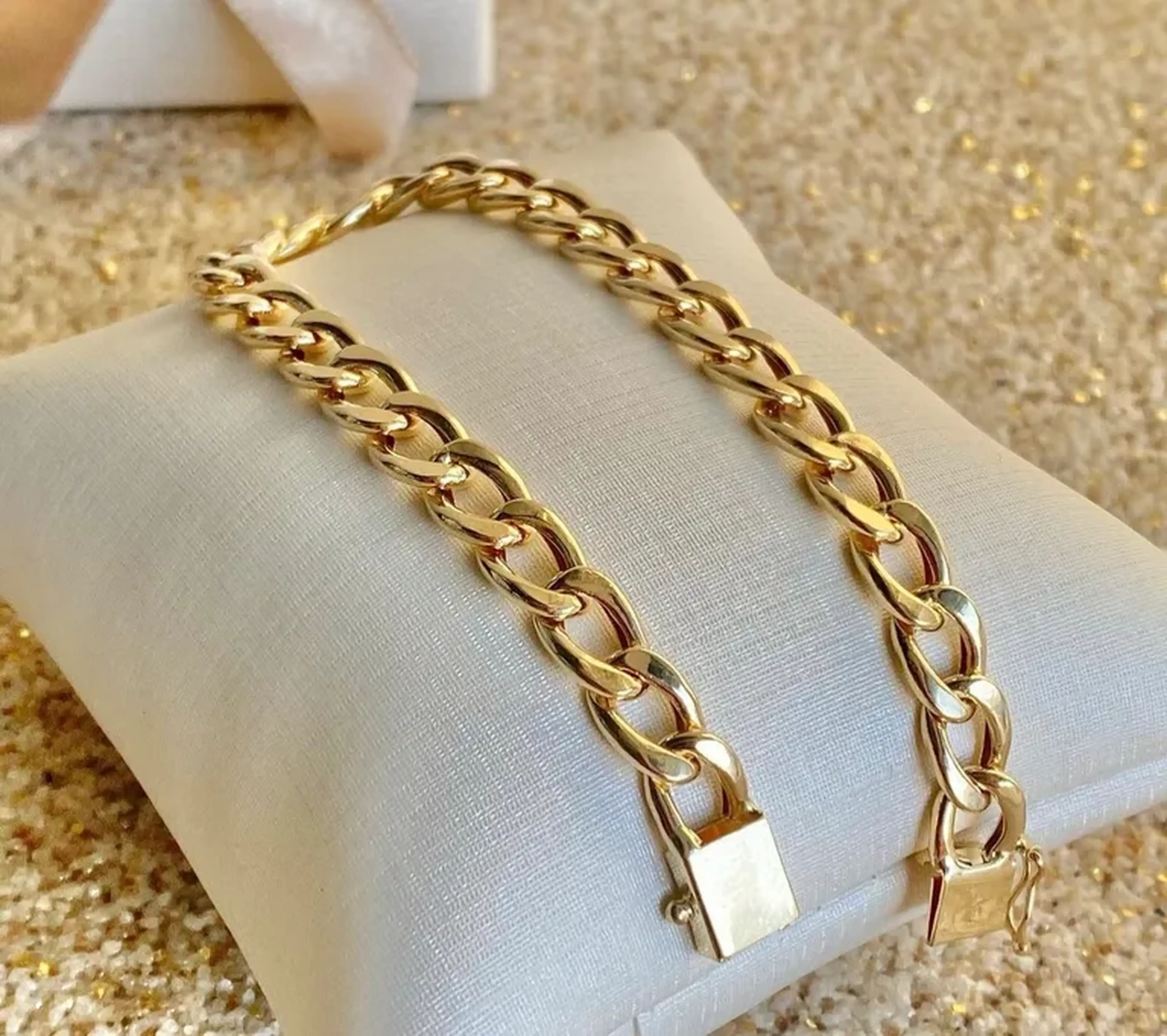 Pulseira Groumet Ouro 18k imagem