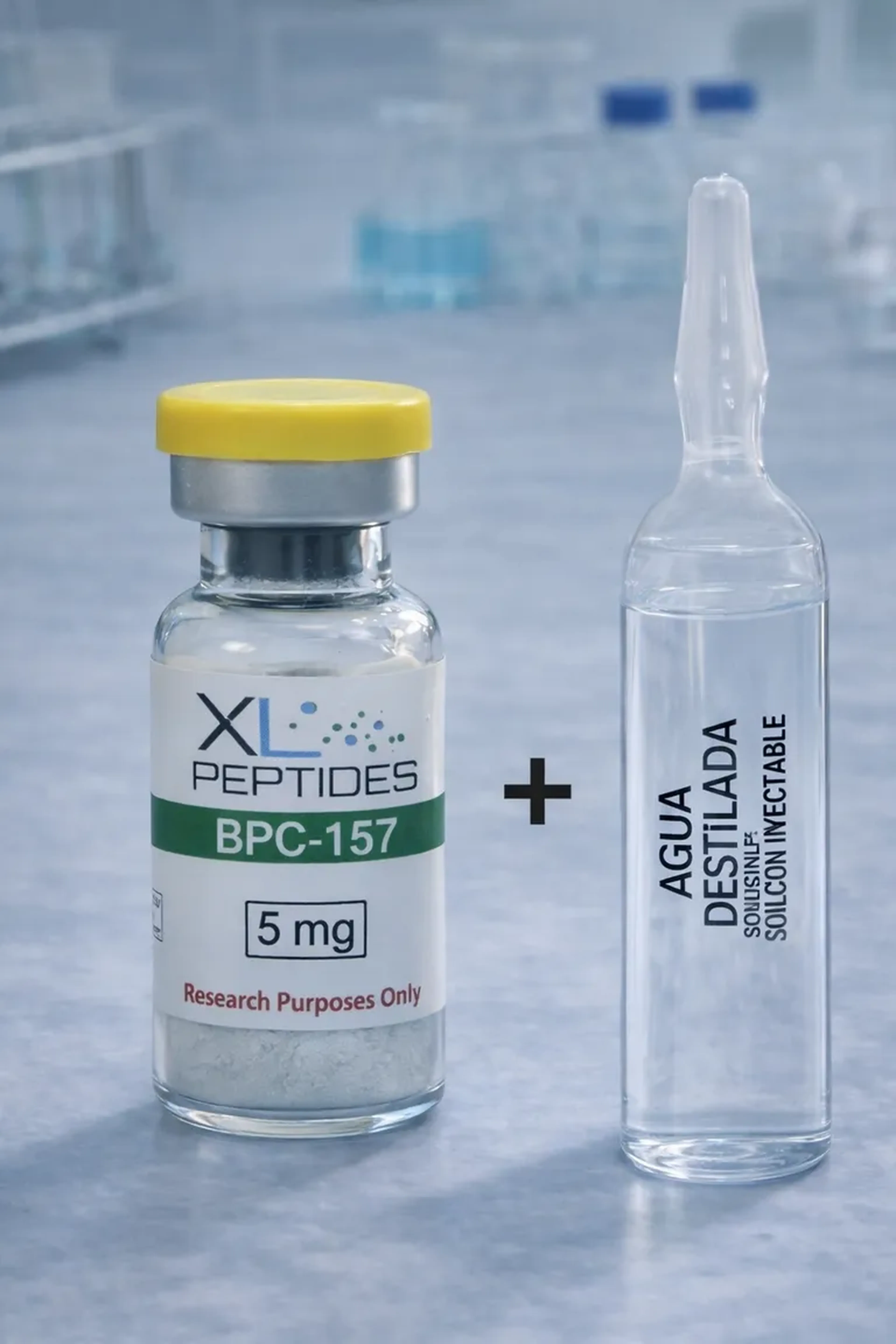 Bpc-157 + água imagem