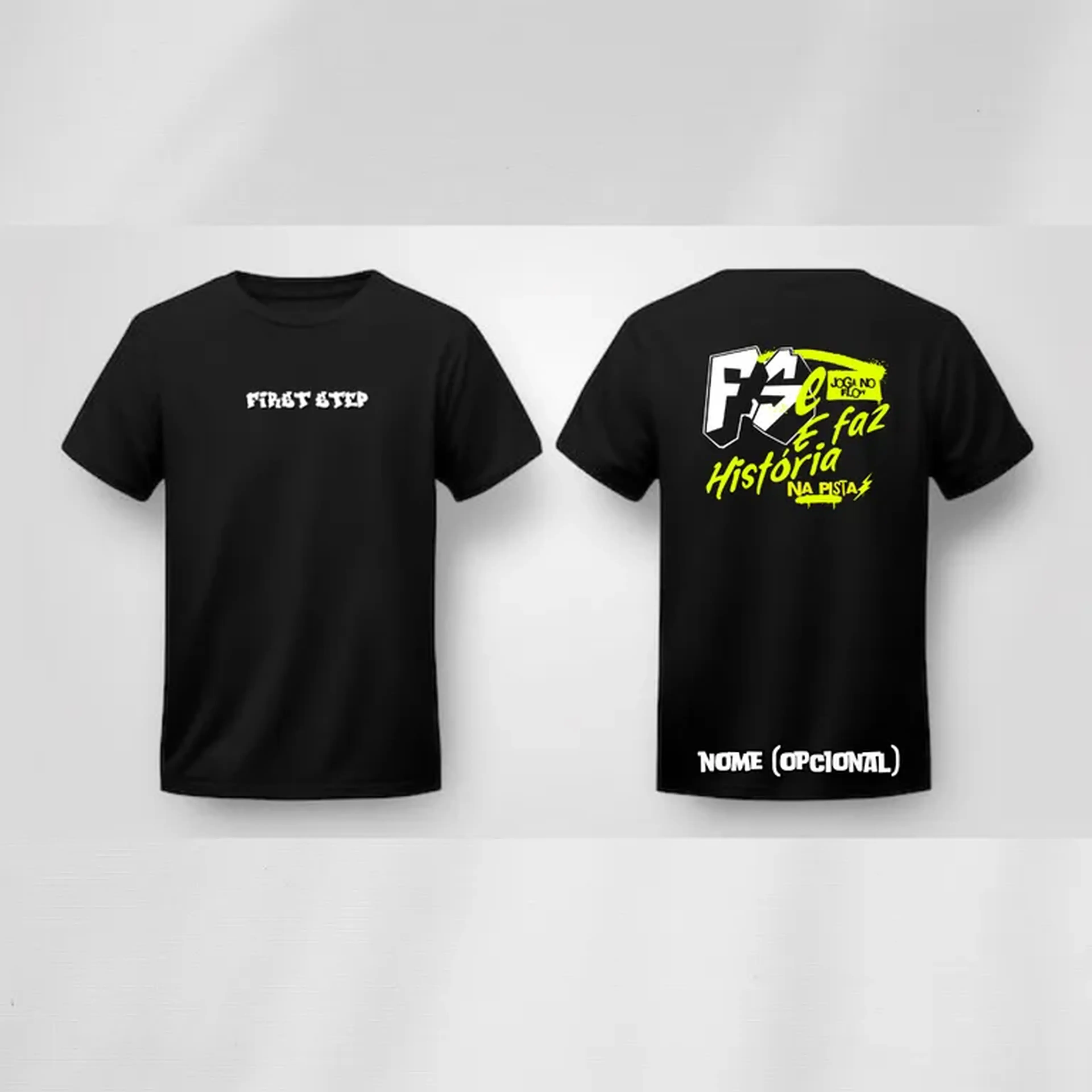 Camiseta Preta com Amarelo imagem