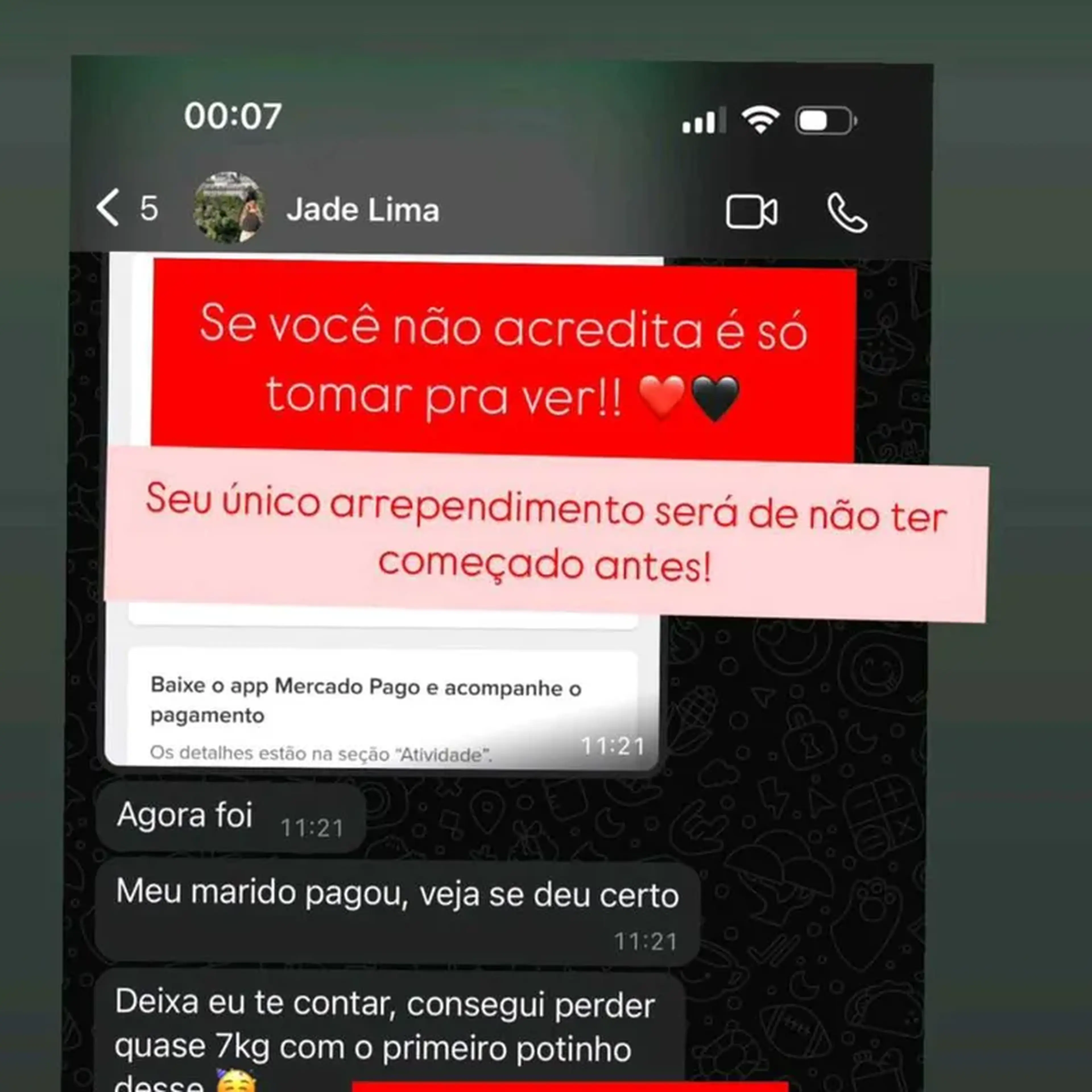 Fat red Burner com frete imagem