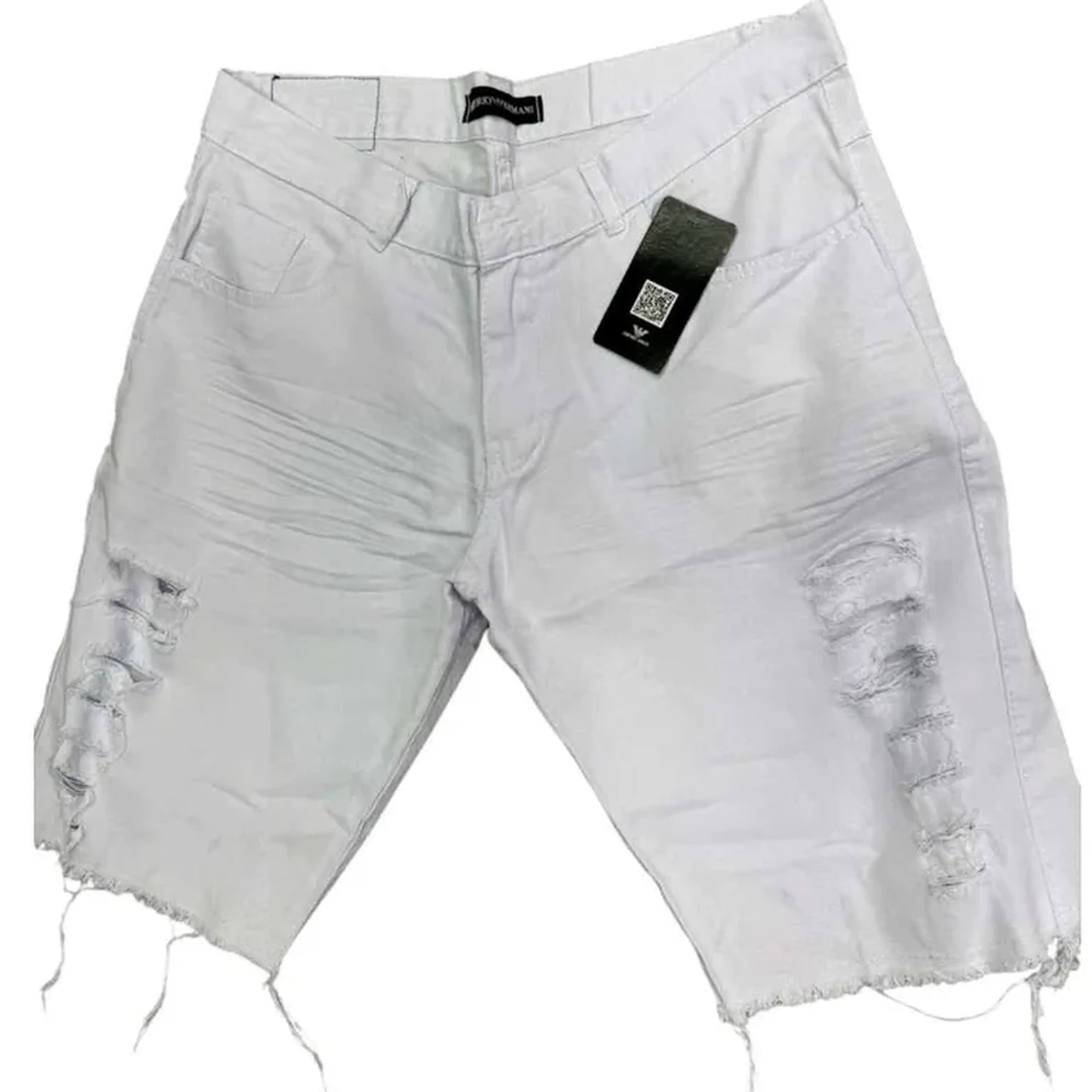 Bermuda Jeans Rasgada imagem