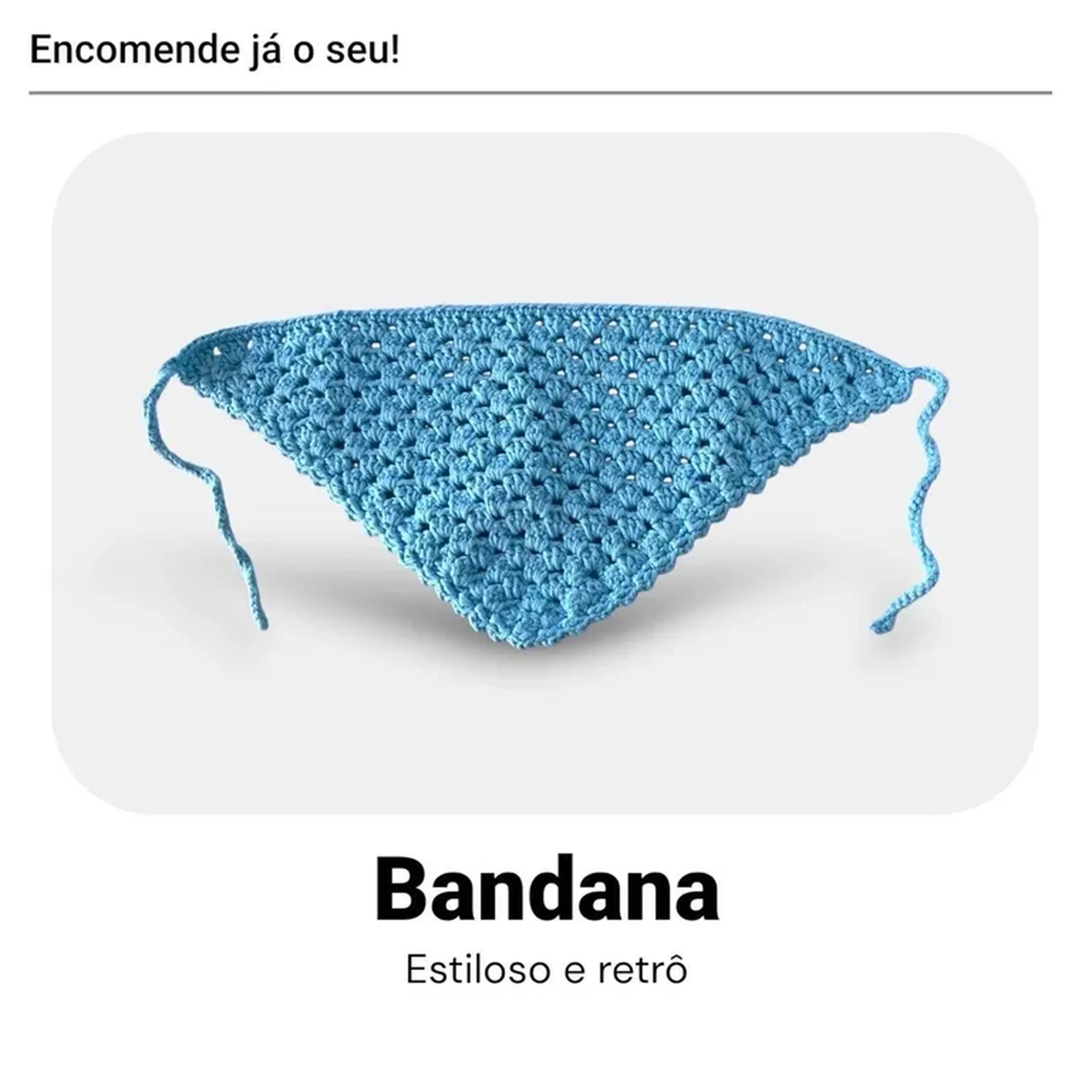 Bandana Céu de Algodão imagem