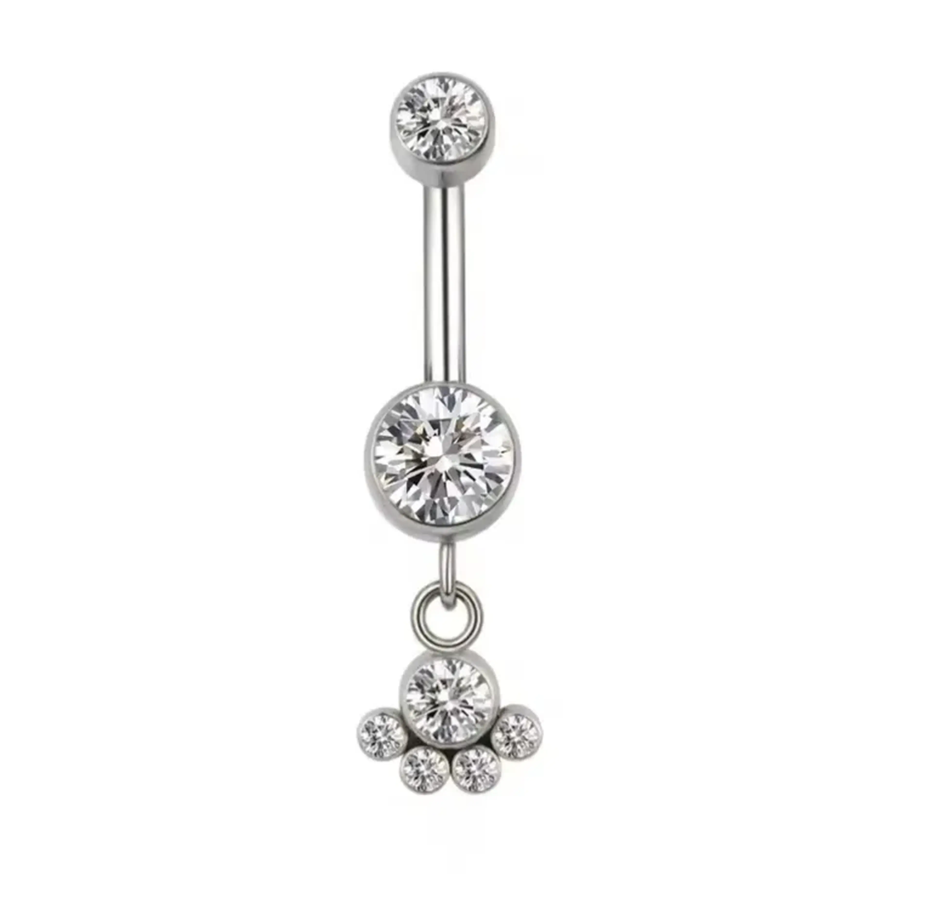 Piercing umbigo com pingente imagem