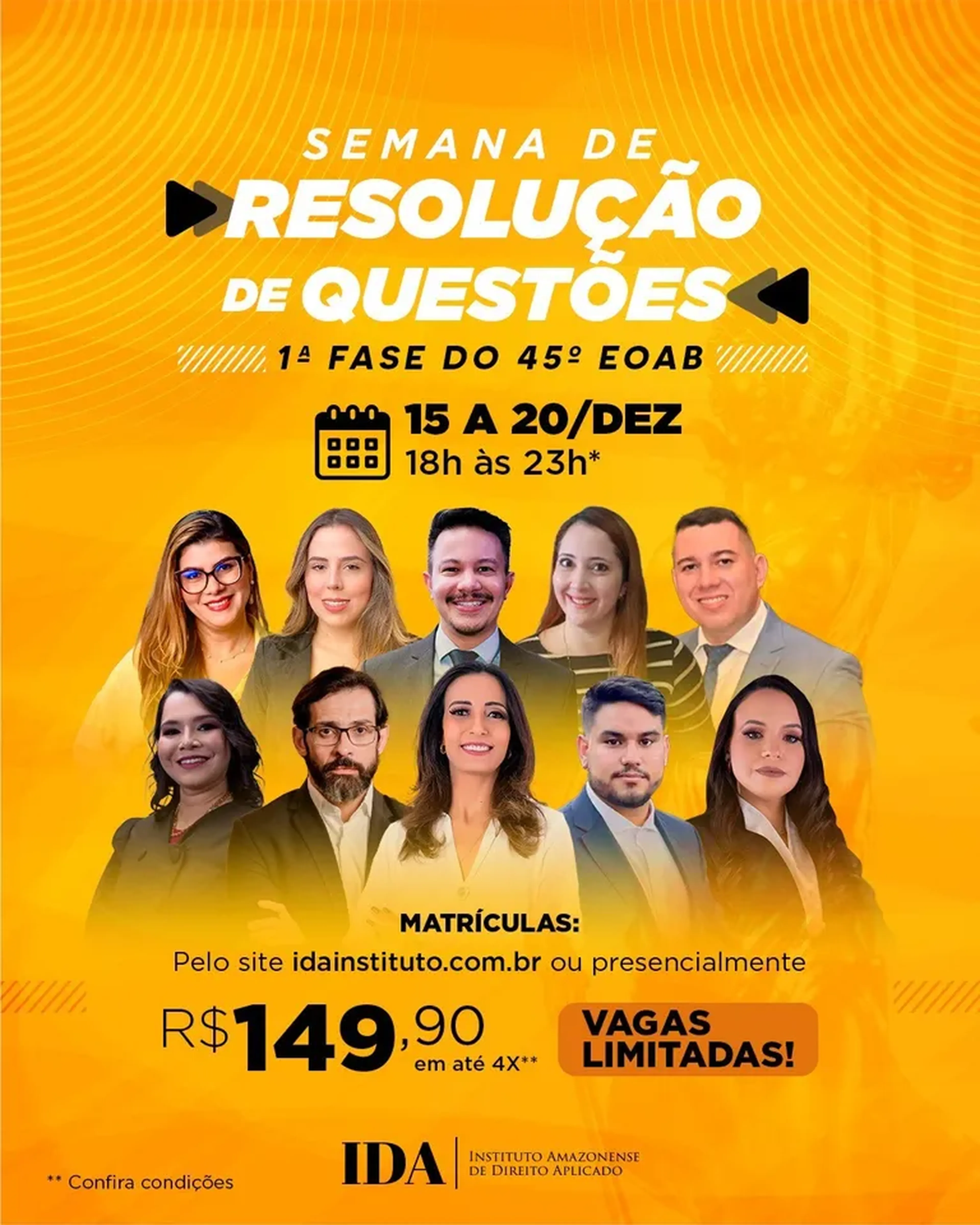 Semana de Resolução de Questões - OAB45 - 1ª Fase imagem