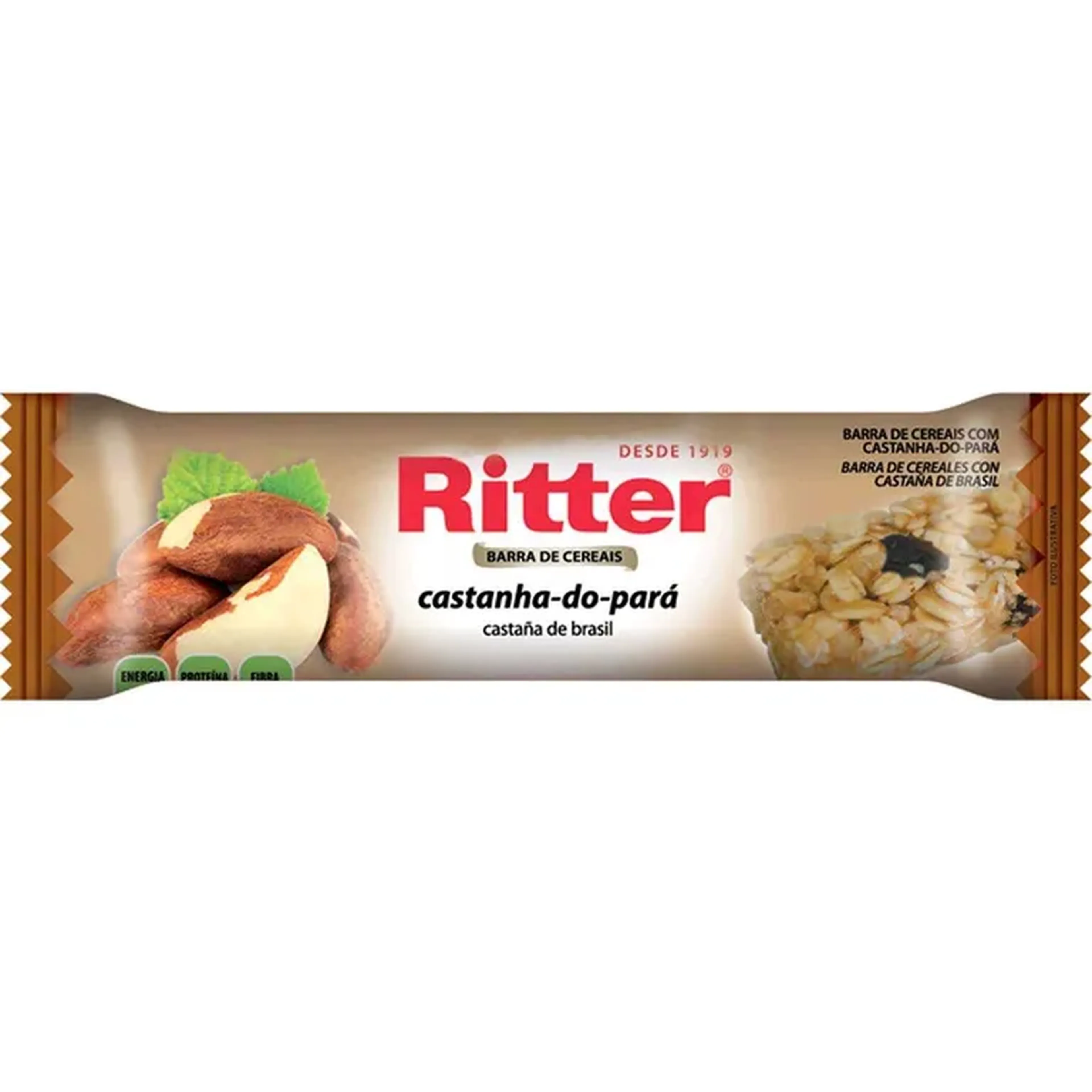 Barra Cereal Castanha Pará Ritter 22gr imagem