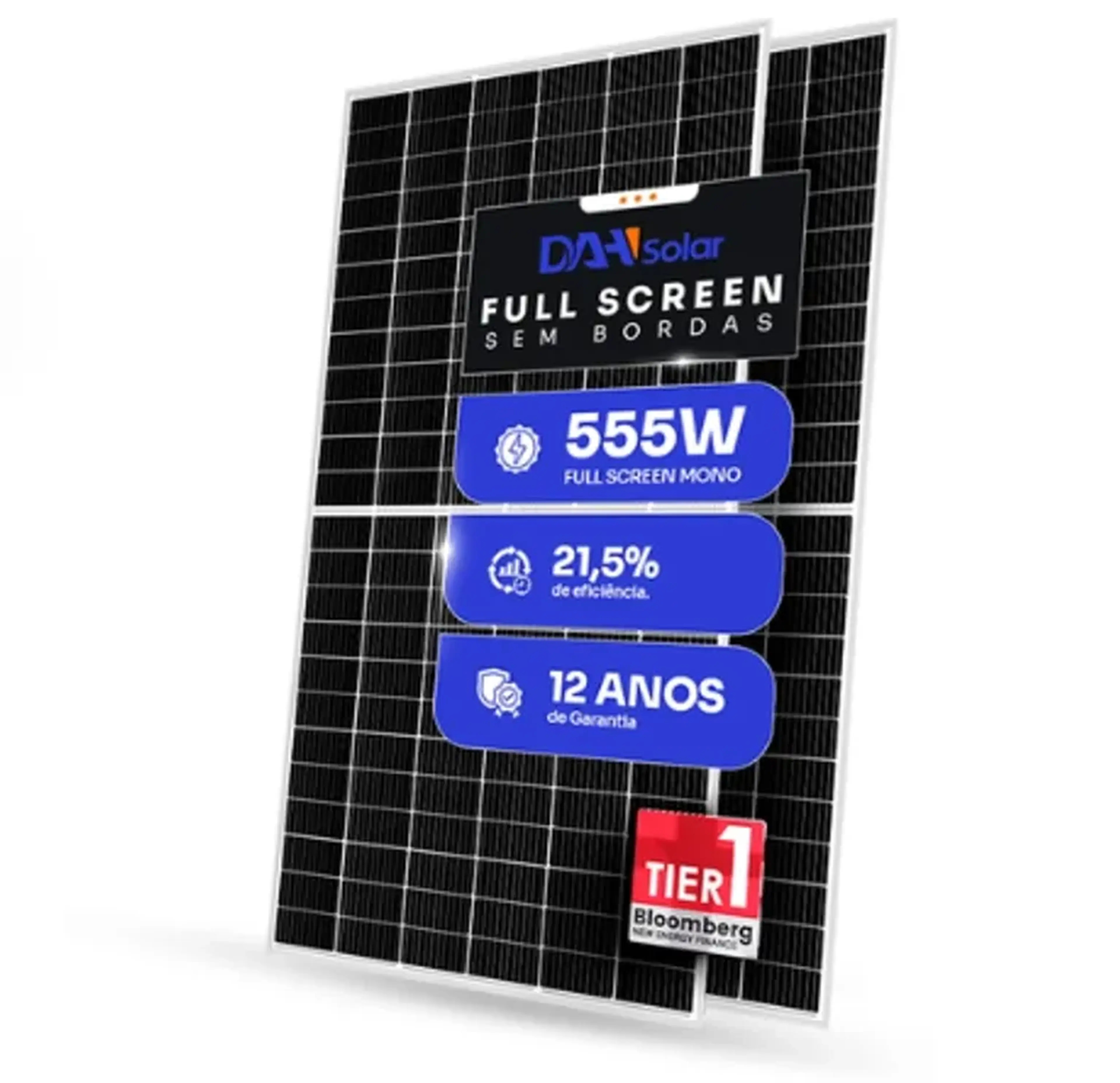 PAINEL SOLAR DAH 555W FULL SCREEN - HM-72X10 imagem