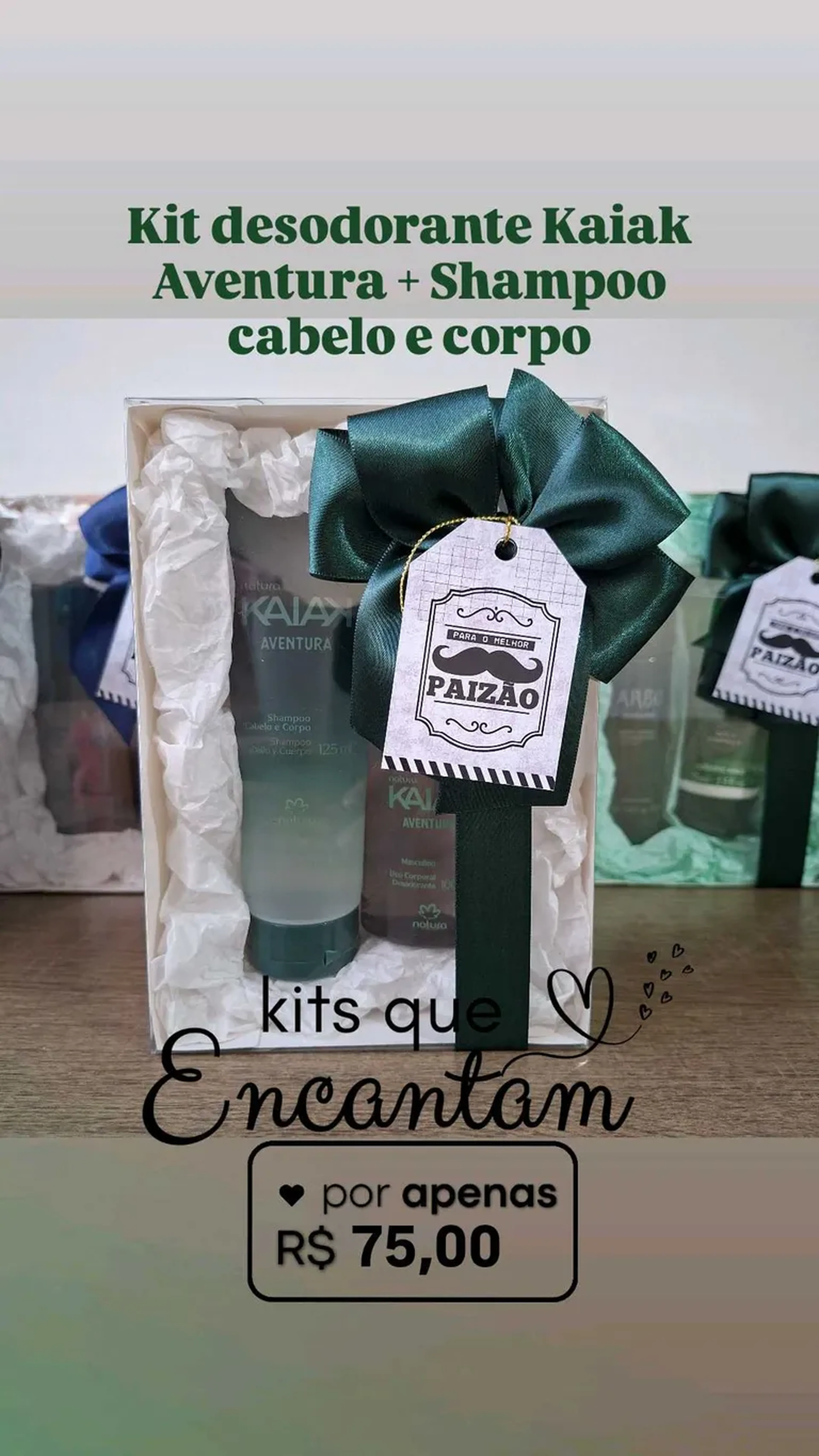 Kit desodorante Kaiak Aventura + Shampoo cabelo e corpo imagem