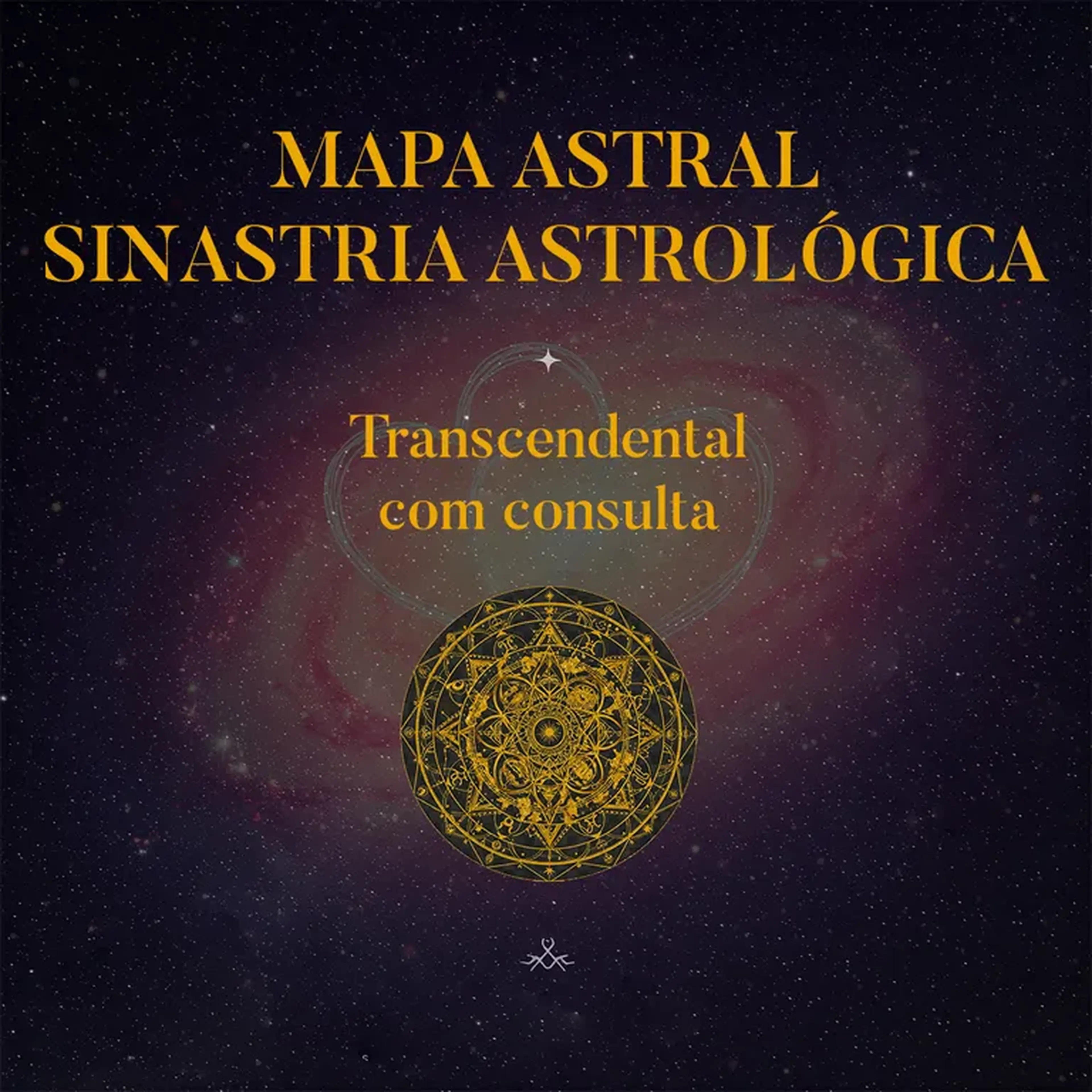 Mapa de Sinastria Astrológica - Transcendental (Com consulta) imagem