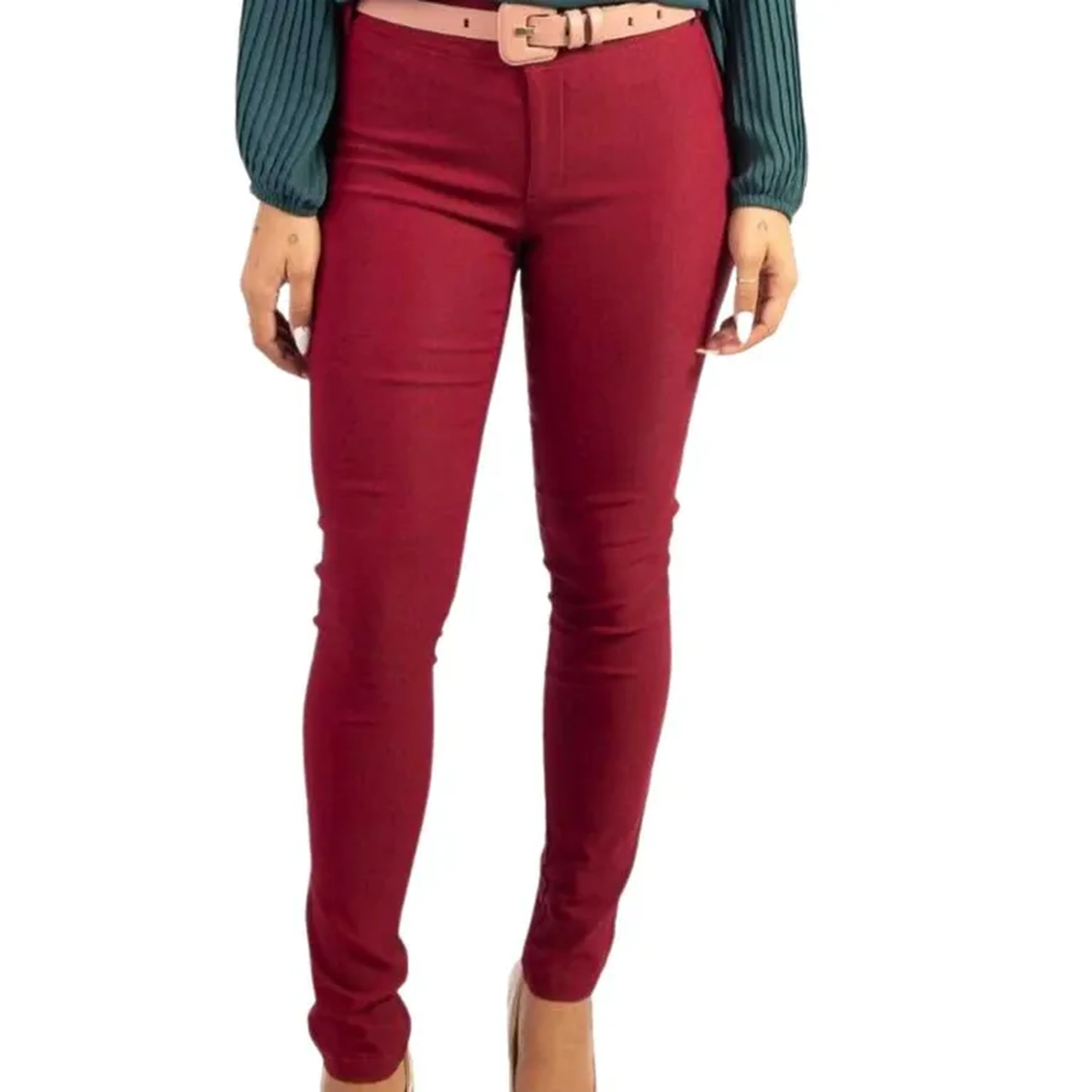 Calça Skinny Bengaline Premium não deforma imagem