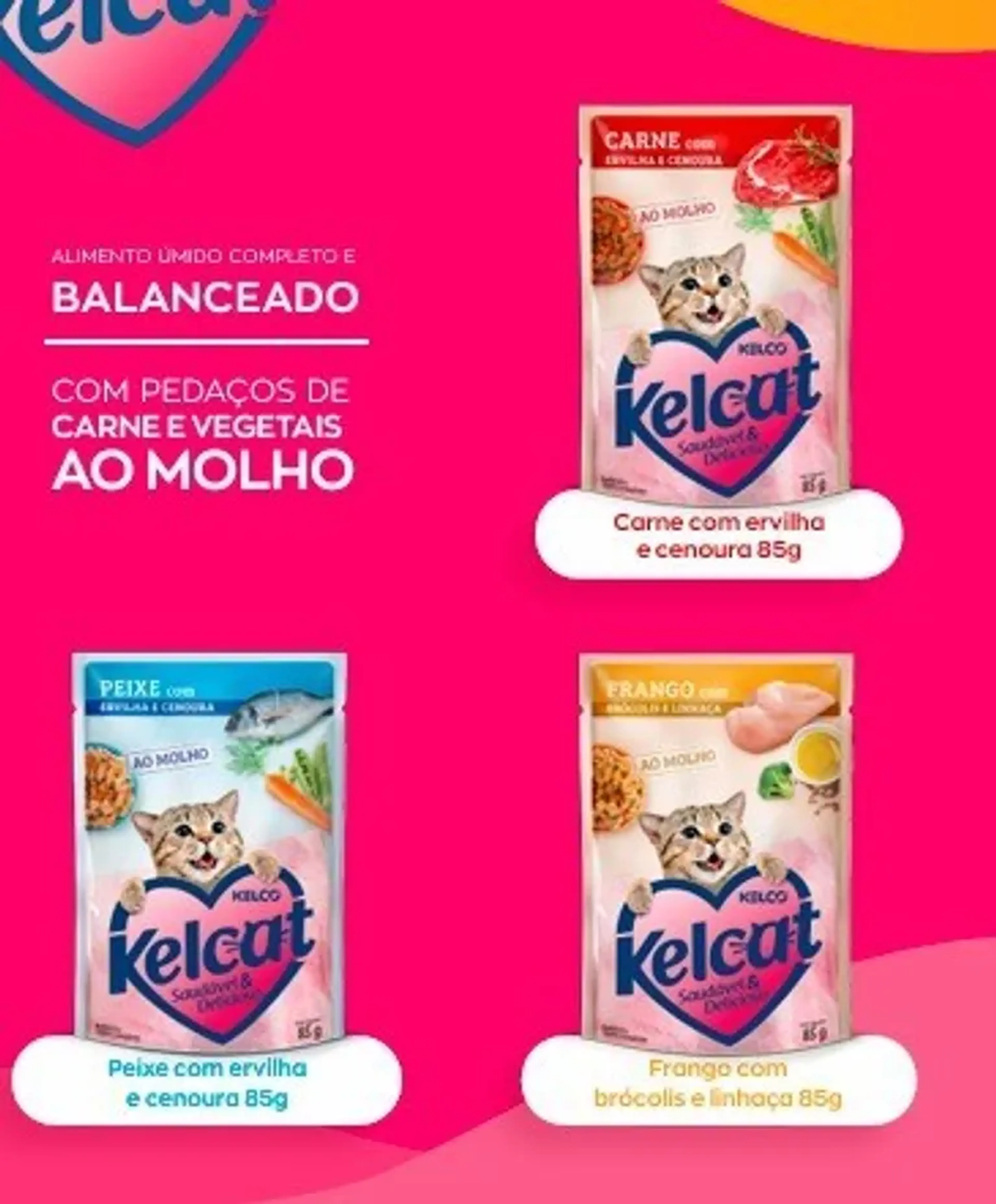 KELCAT PEIXE E ERVILHA SACHÊ imagem