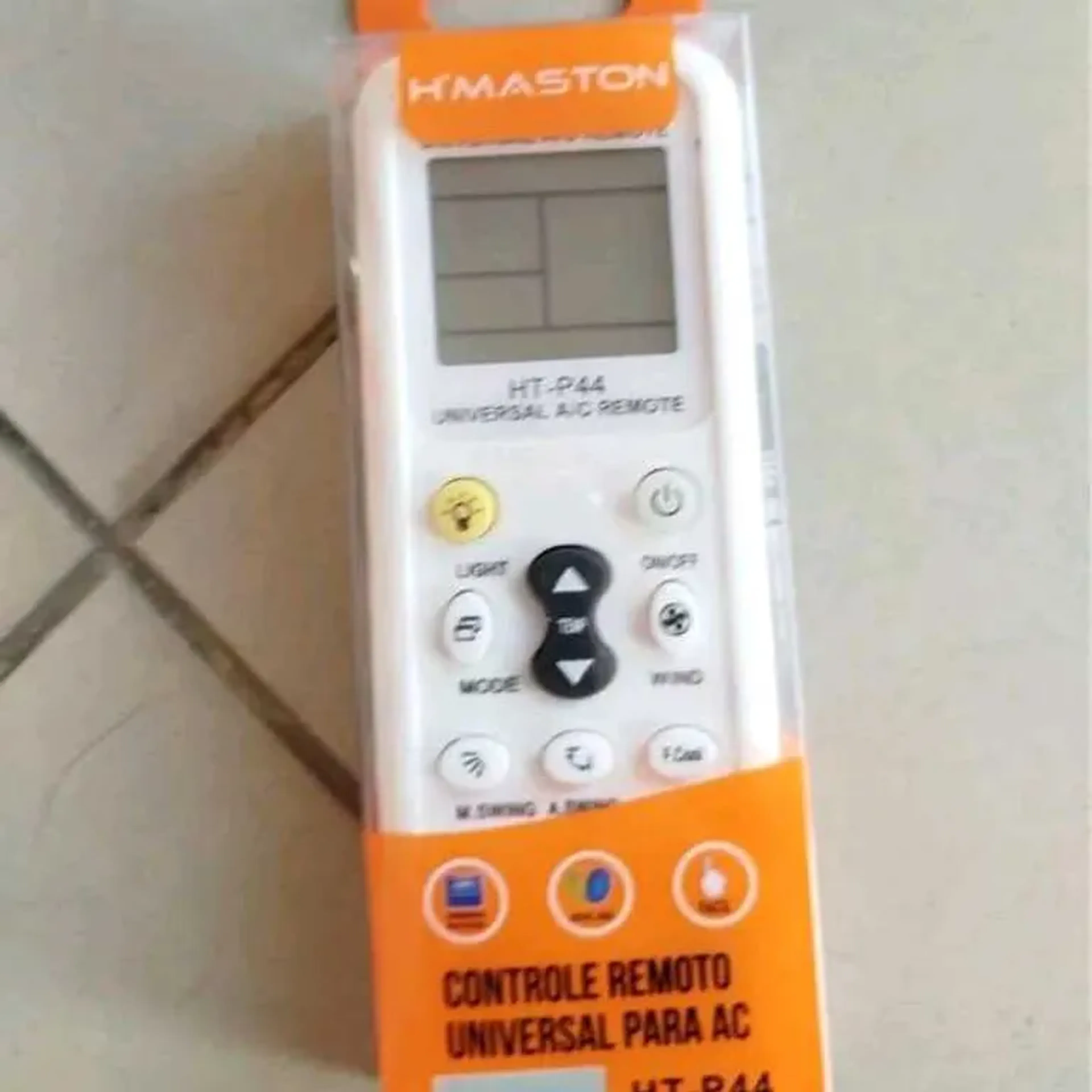 Controle Remoto Para Ar Condicionado Split H'Maston HT-P44 imagem